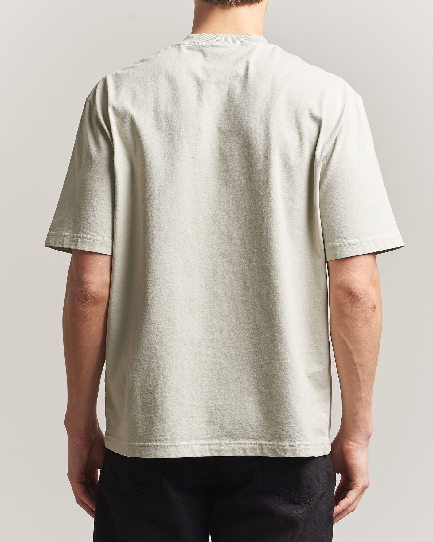 Uomini | T-shirt | Stone Island | Combed Cotton Jersey Printed T-Shirt Pearl Grey