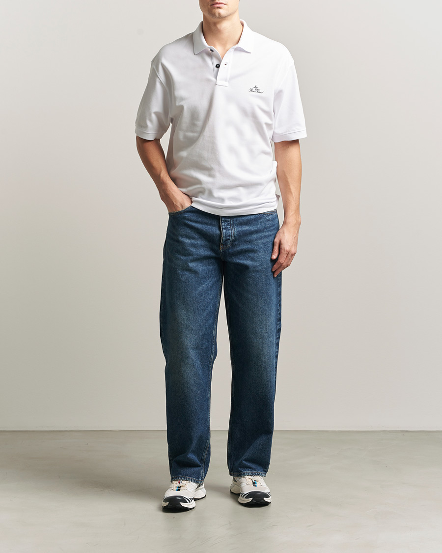 Uomini | Polo | Stone Island | Organic Cotton Pique White