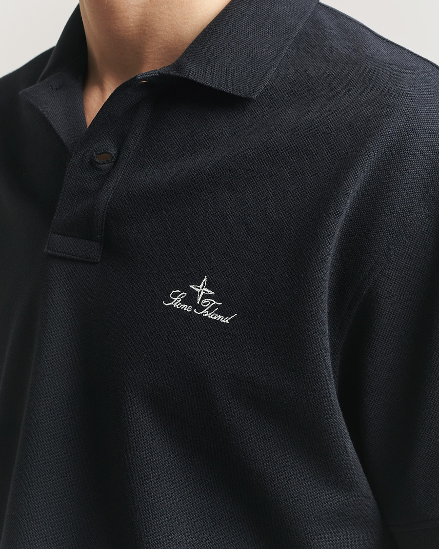 Uomini | Polo | Stone Island | Organic Cotton Pique Navy