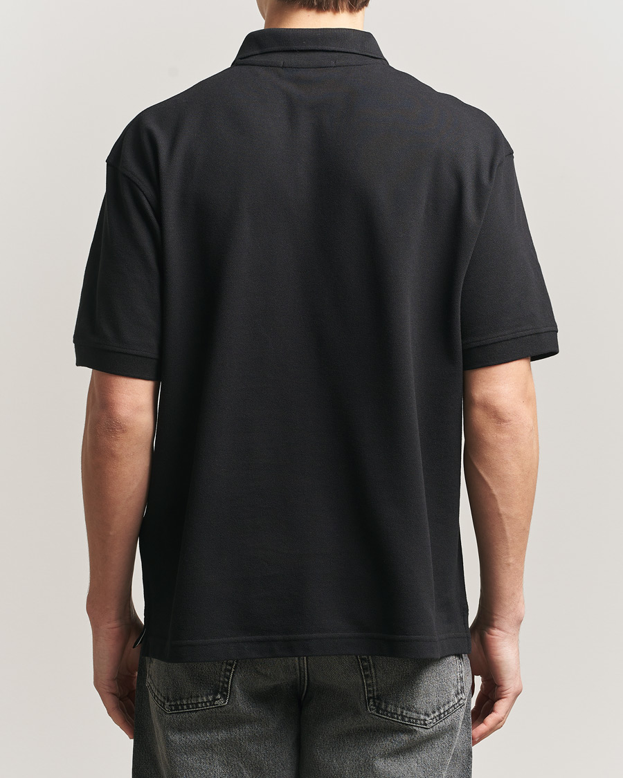Uomini | Polo | Stone Island | Organic Cotton Pique Black
