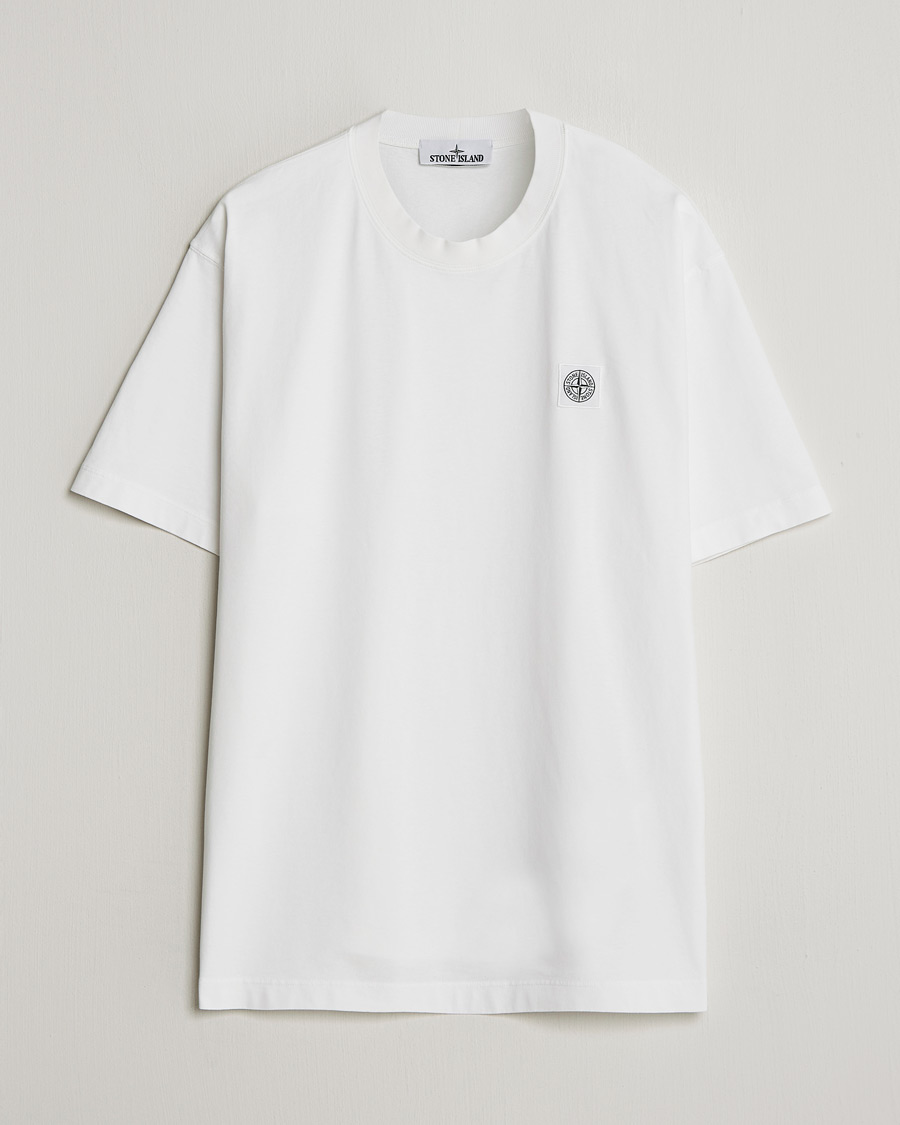 Uomini | T-shirt | Stone Island | Combed Organic Cotton T-Shirt White