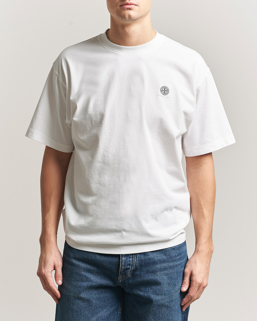 Uomini | T-shirt | Stone Island | Combed Organic Cotton T-Shirt White
