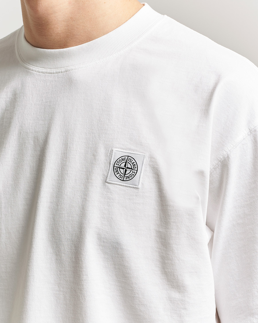 Uomini | T-shirt | Stone Island | Combed Organic Cotton T-Shirt White