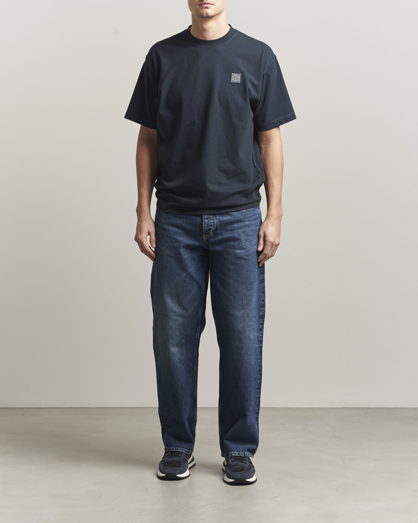 Uomini | T-shirt | Stone Island | Combed Organic Cotton T-Shirt Navy