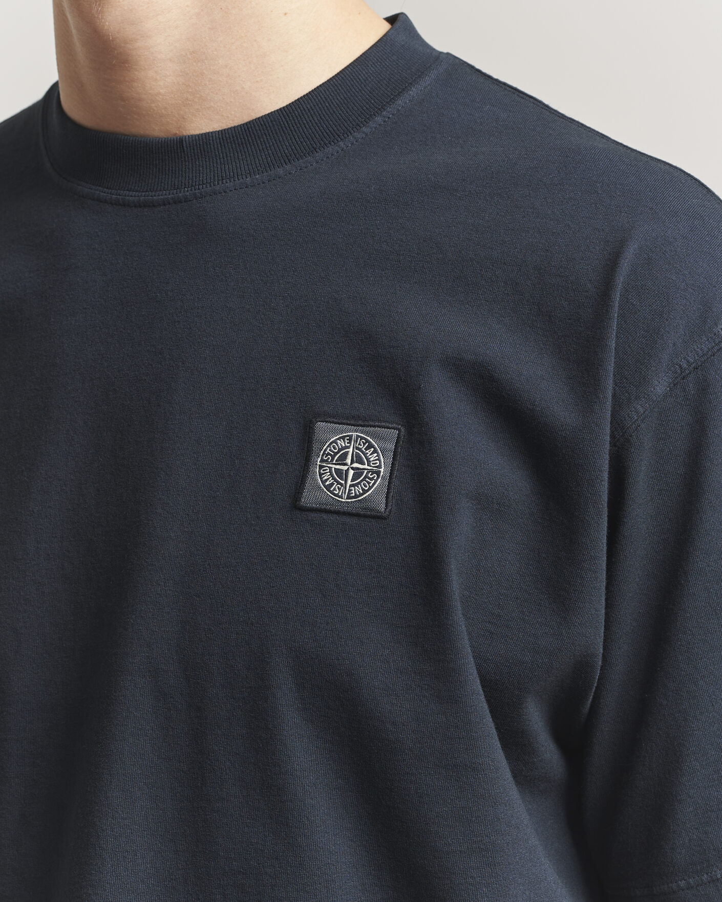 Uomini | T-shirt | Stone Island | Combed Organic Cotton T-Shirt Navy