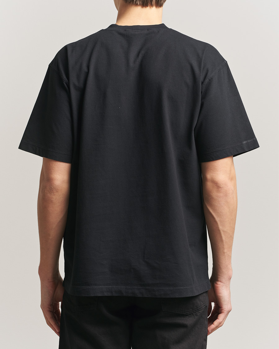 Uomini | T-shirt | Stone Island | Combed Organic Cotton T-Shirt Black