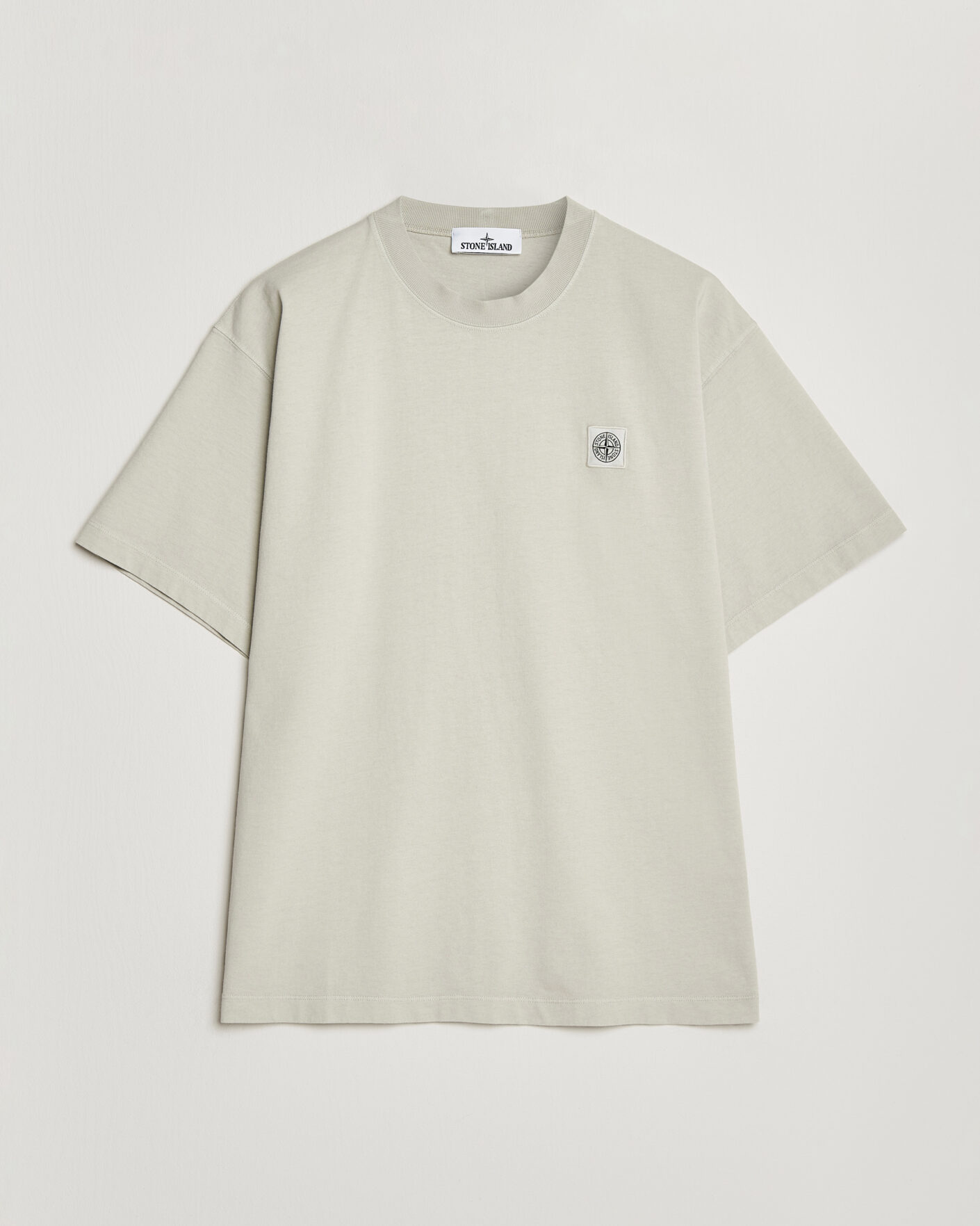 Uomini | T-shirt | Stone Island | Combed Organic Cotton T-Shirt Pearl Grey