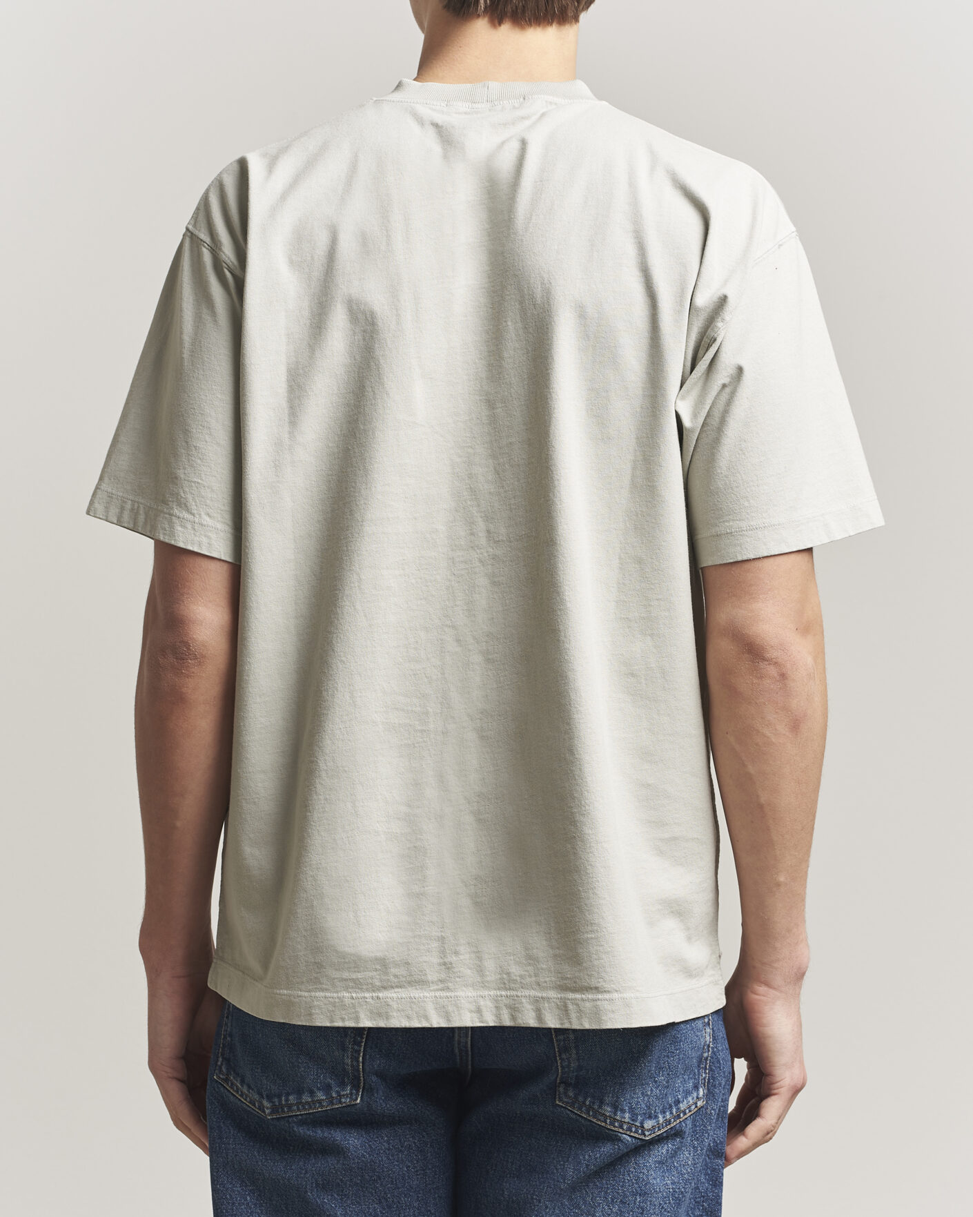 Uomini | T-shirt | Stone Island | Combed Organic Cotton T-Shirt Pearl Grey