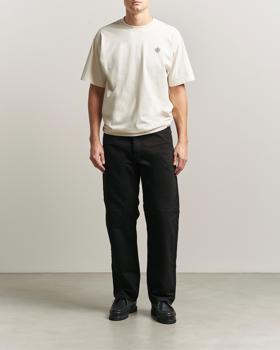 Uomini | T-shirt | Stone Island | Combed Organic Cotton T-Shirt Ivory