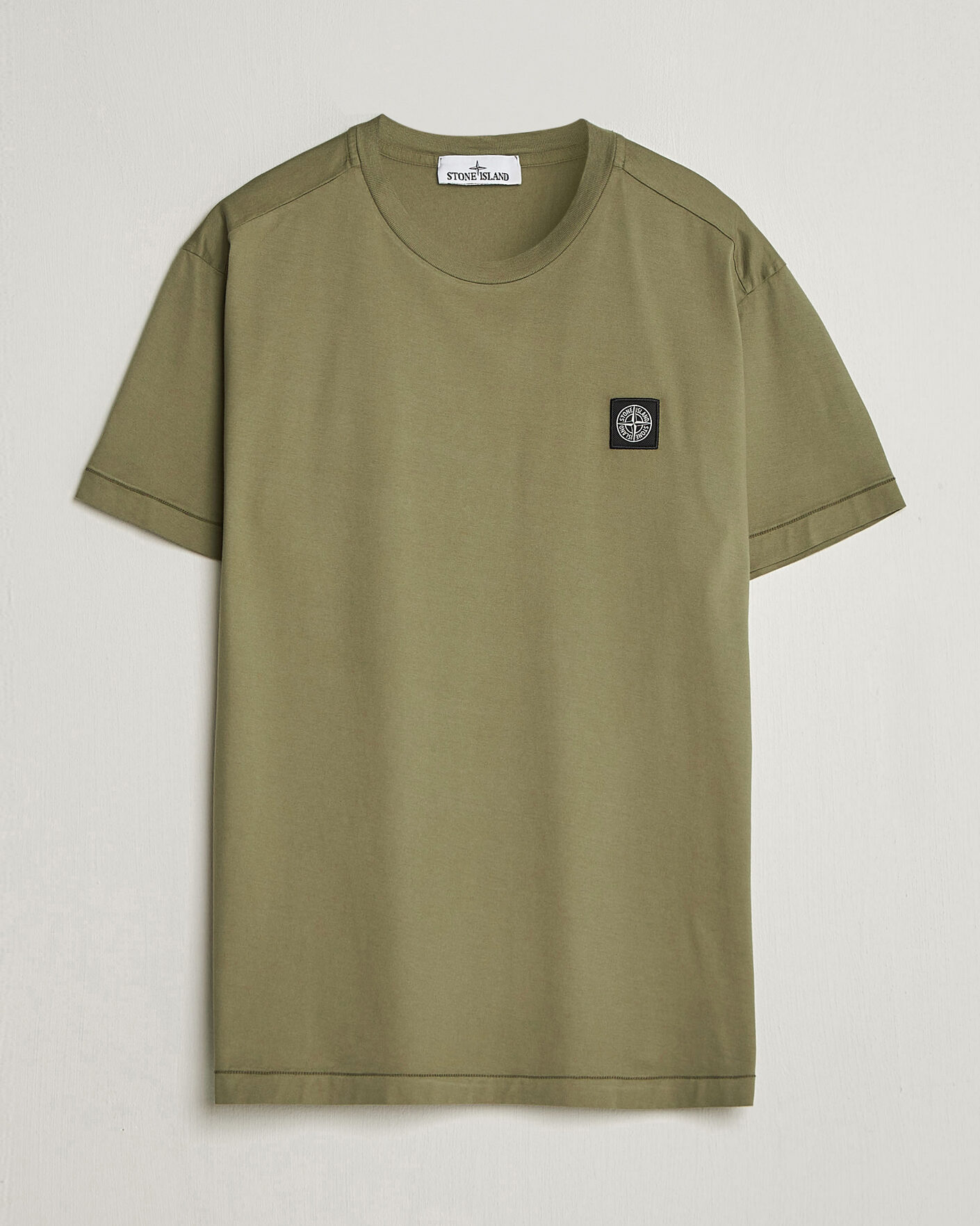 Uomini | T-shirt | Stone Island | Garment Dyed Cotton Jersey T-Shirt Military Green