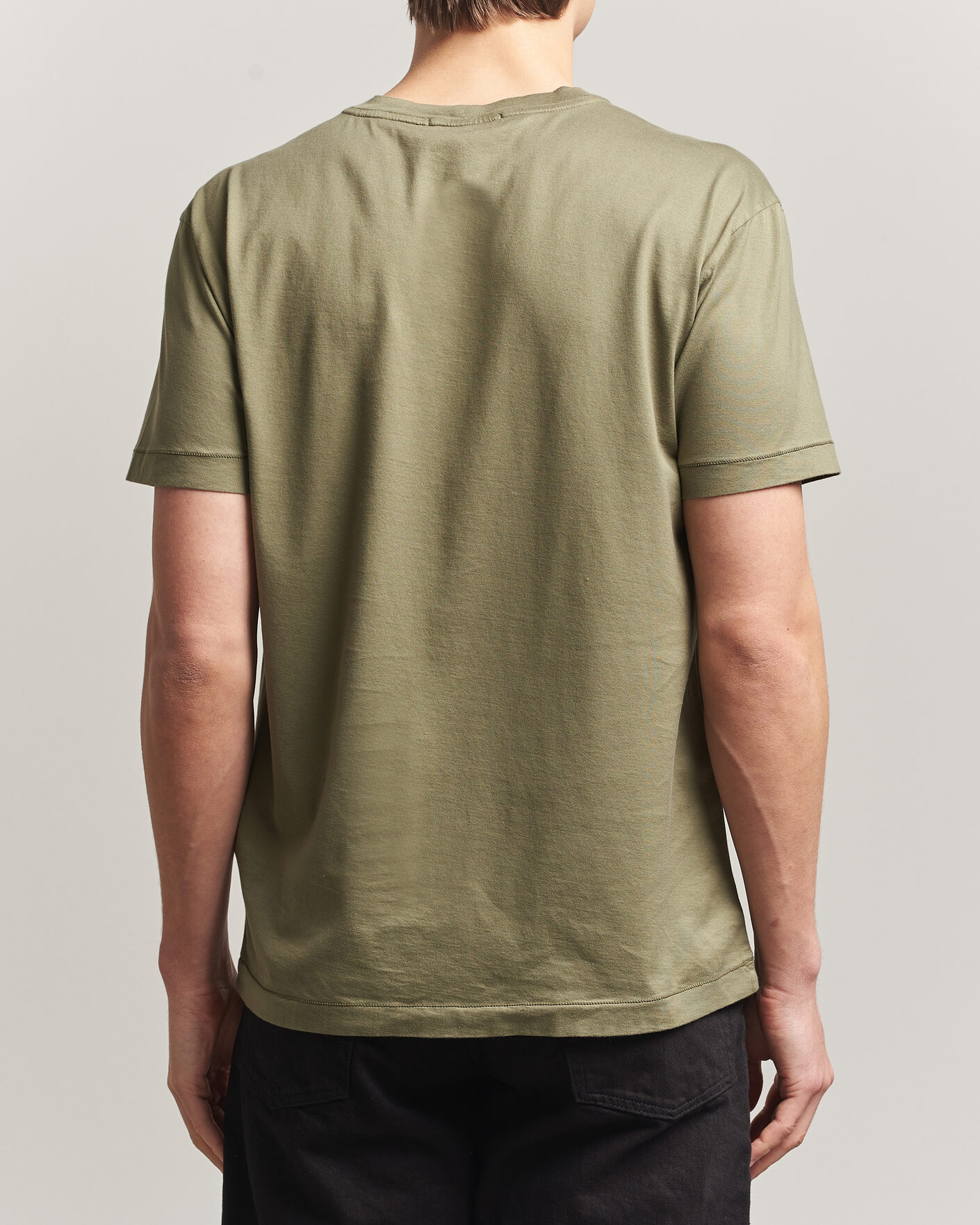 Uomini | T-shirt | Stone Island | Garment Dyed Cotton Jersey T-Shirt Military Green