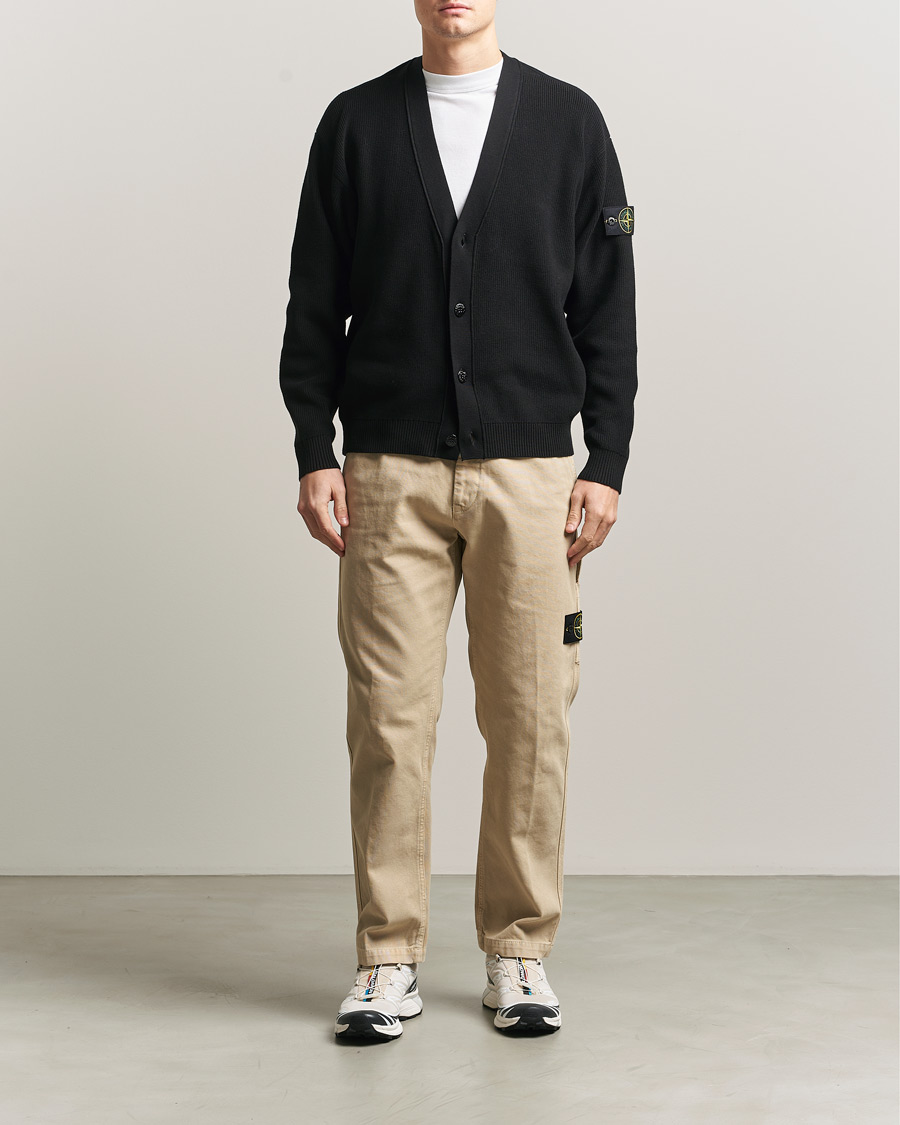 Uomini | Pantaloni | Stone Island | Organic Panama Cotton Trousers Desert