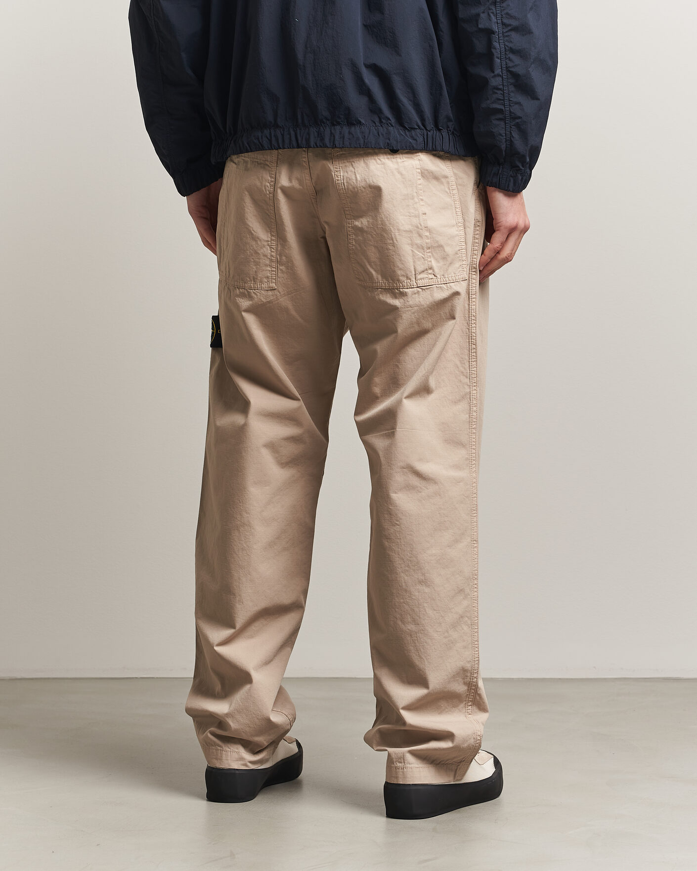 Uomini | Pantaloni | Stone Island | Cotton Ripstop Trousers Desert