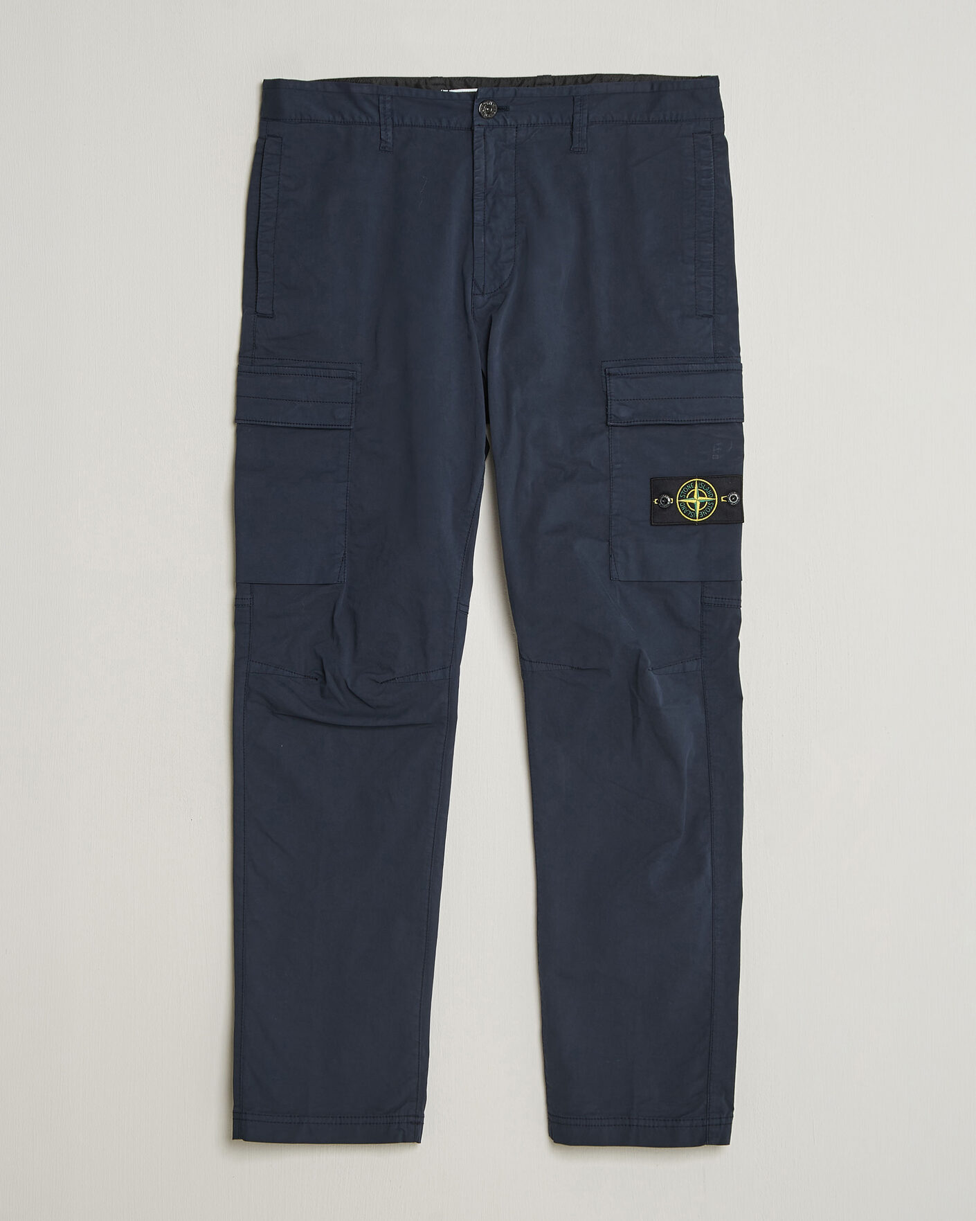 Uomini | Pantaloni | Stone Island | Stretch Cotton Twill Cargo Trousers Navy