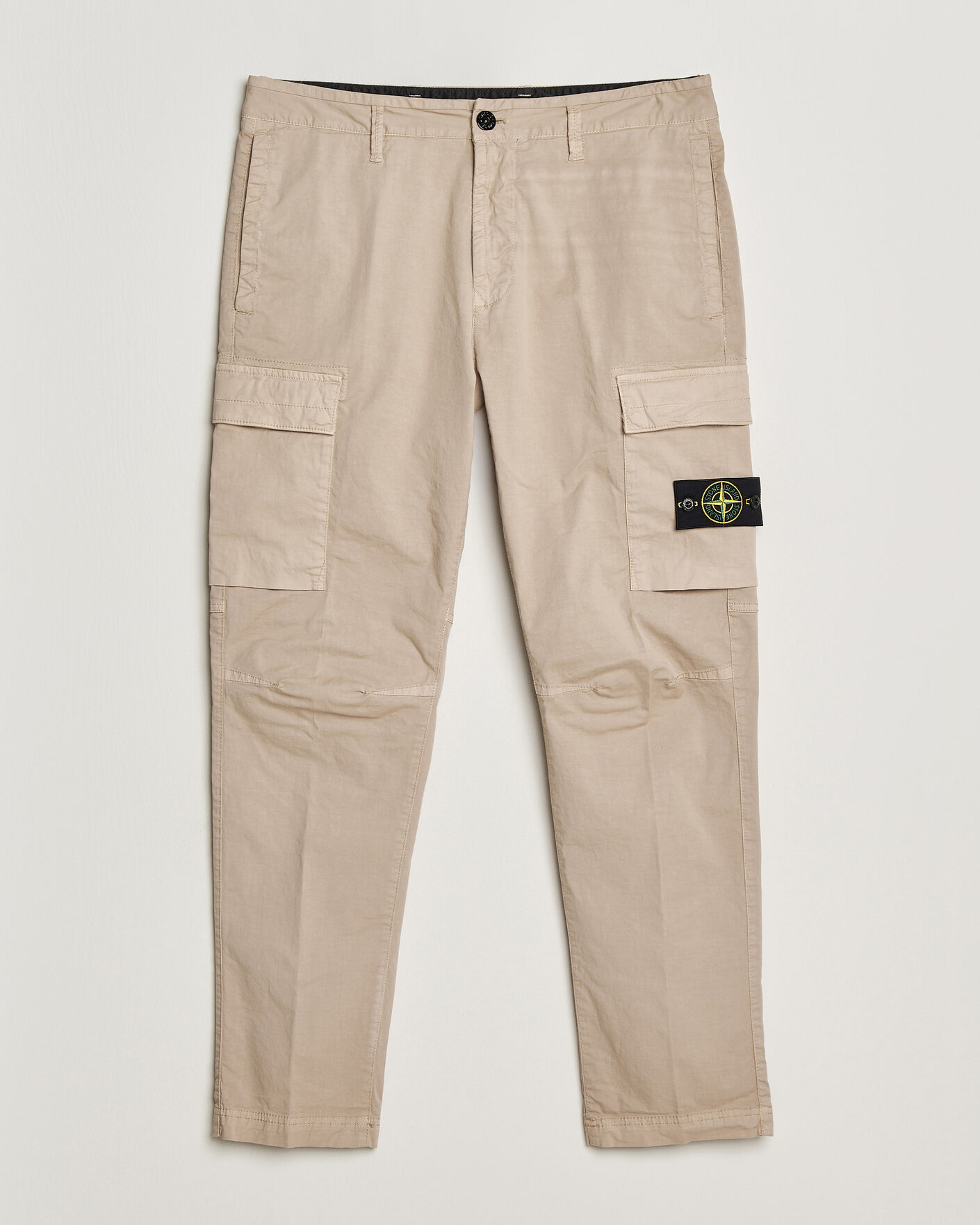 Uomini | Pantaloni | Stone Island | Stretch Cotton Twill Cargo Trousers Desert