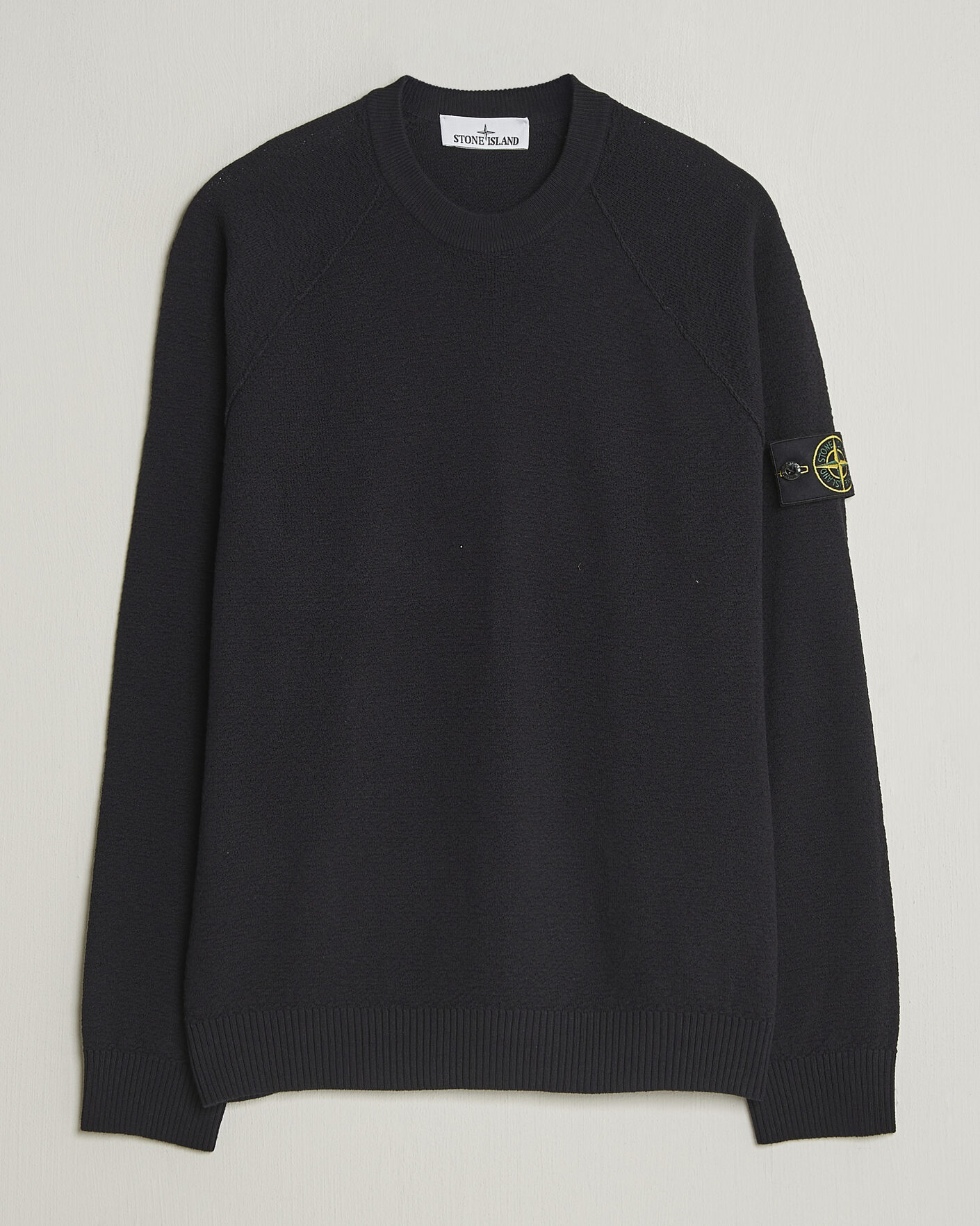 Uomini | Maglieria | Stone Island | Raw Hand Organic Cotton Crewneck Navy