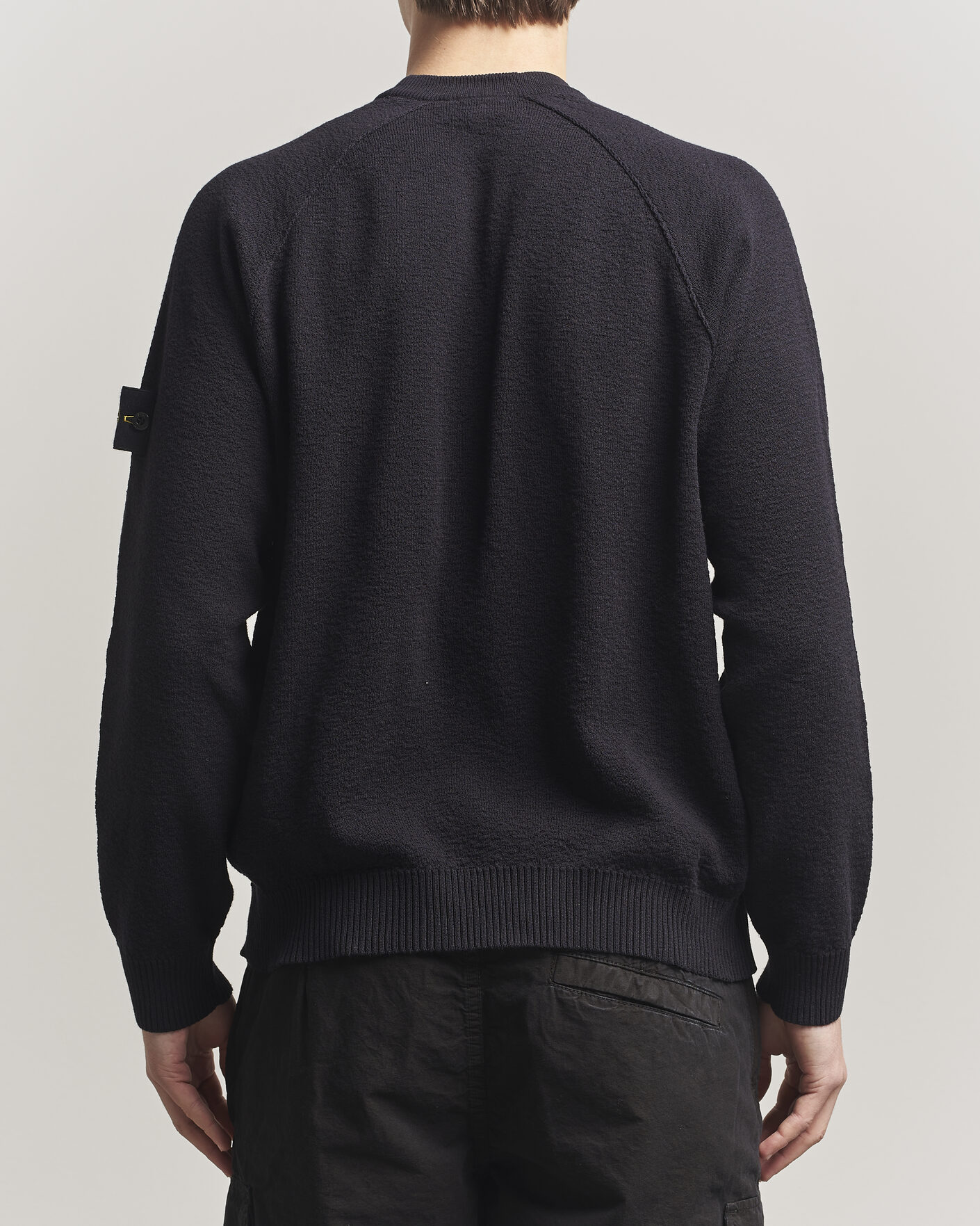 Uomini | Maglieria | Stone Island | Raw Hand Organic Cotton Crewneck Navy