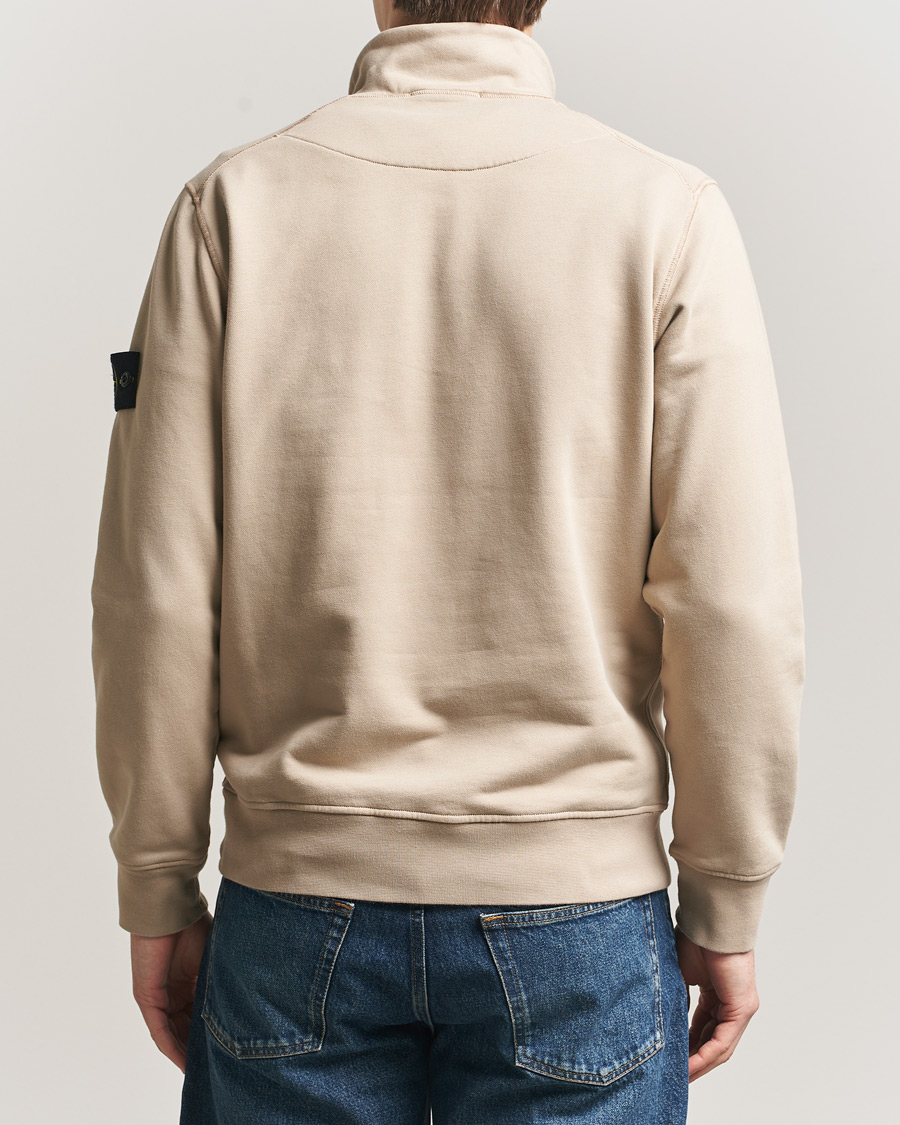 Uomini | Maglieria | Stone Island | Garment Dyed Fleece Half Zip Desert
