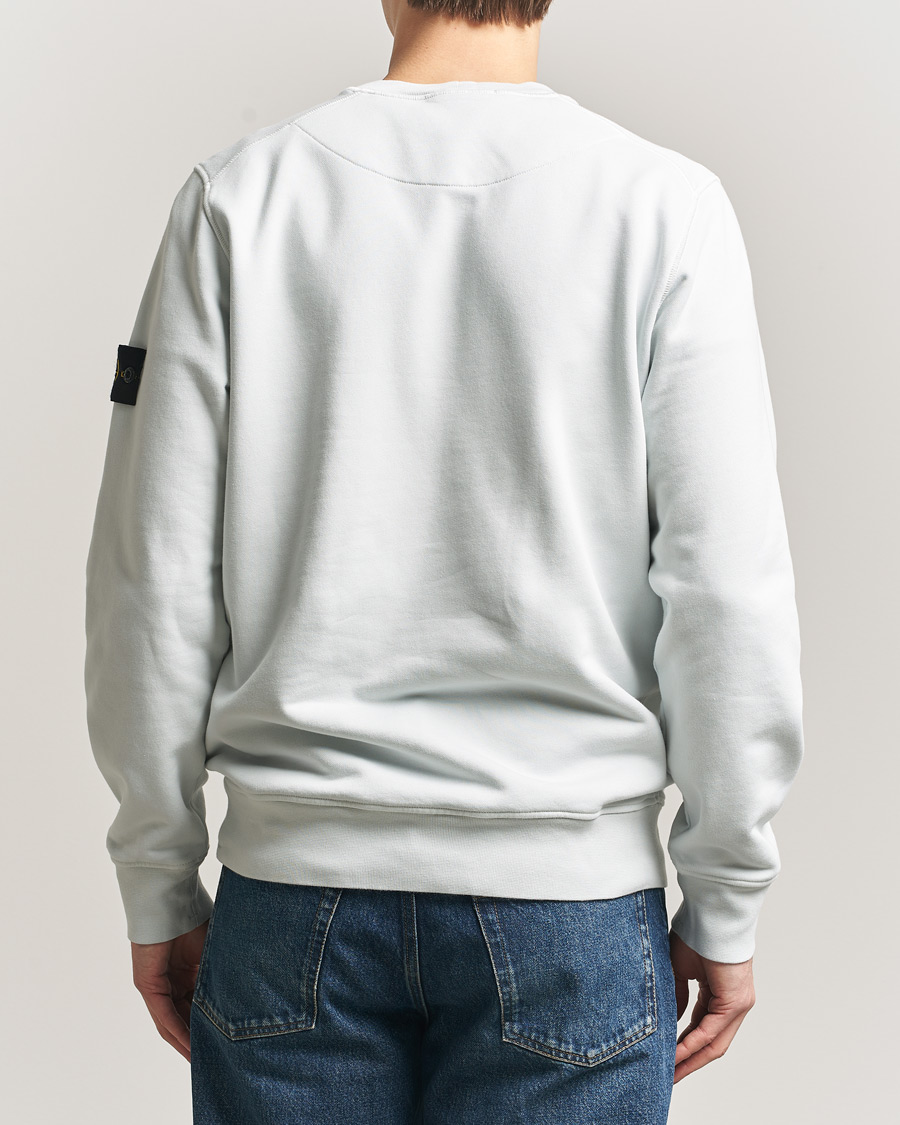 Uomini | Maglieria | Stone Island | Garment Dyed Fleece Sweatshirt Sky Blue