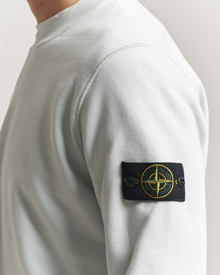 Uomini | Maglieria | Stone Island | Garment Dyed Fleece Sweatshirt Sky Blue