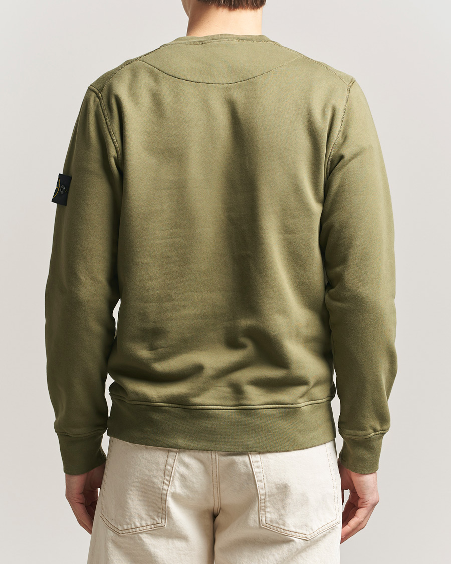 Uomini | Maglieria | Stone Island | Garment Dyed Fleece Sweatshirt Military Green