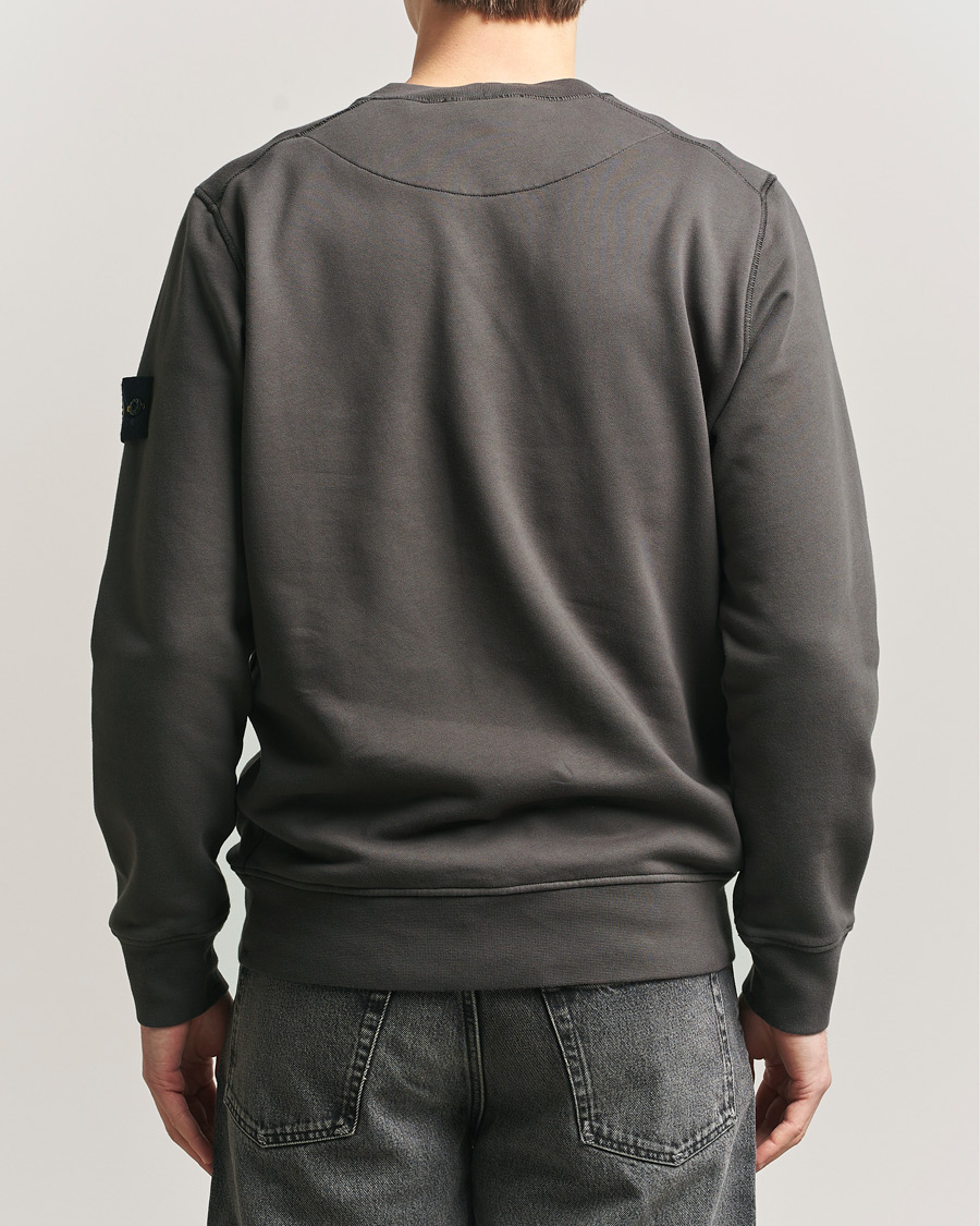 Uomini | Maglieria | Stone Island | Garment Dyed Fleece Sweatshirt Charcoal