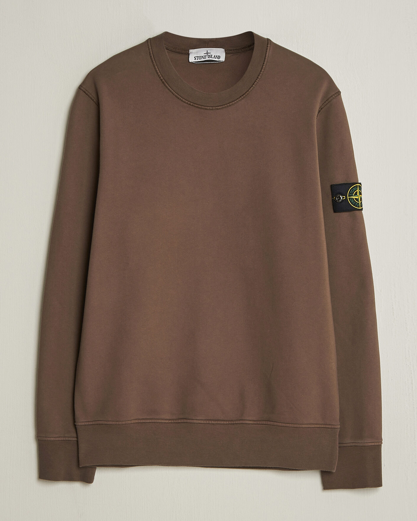 Uomini | Maglieria | Stone Island | Garment Dyed Fleece Sweatshirt Umber