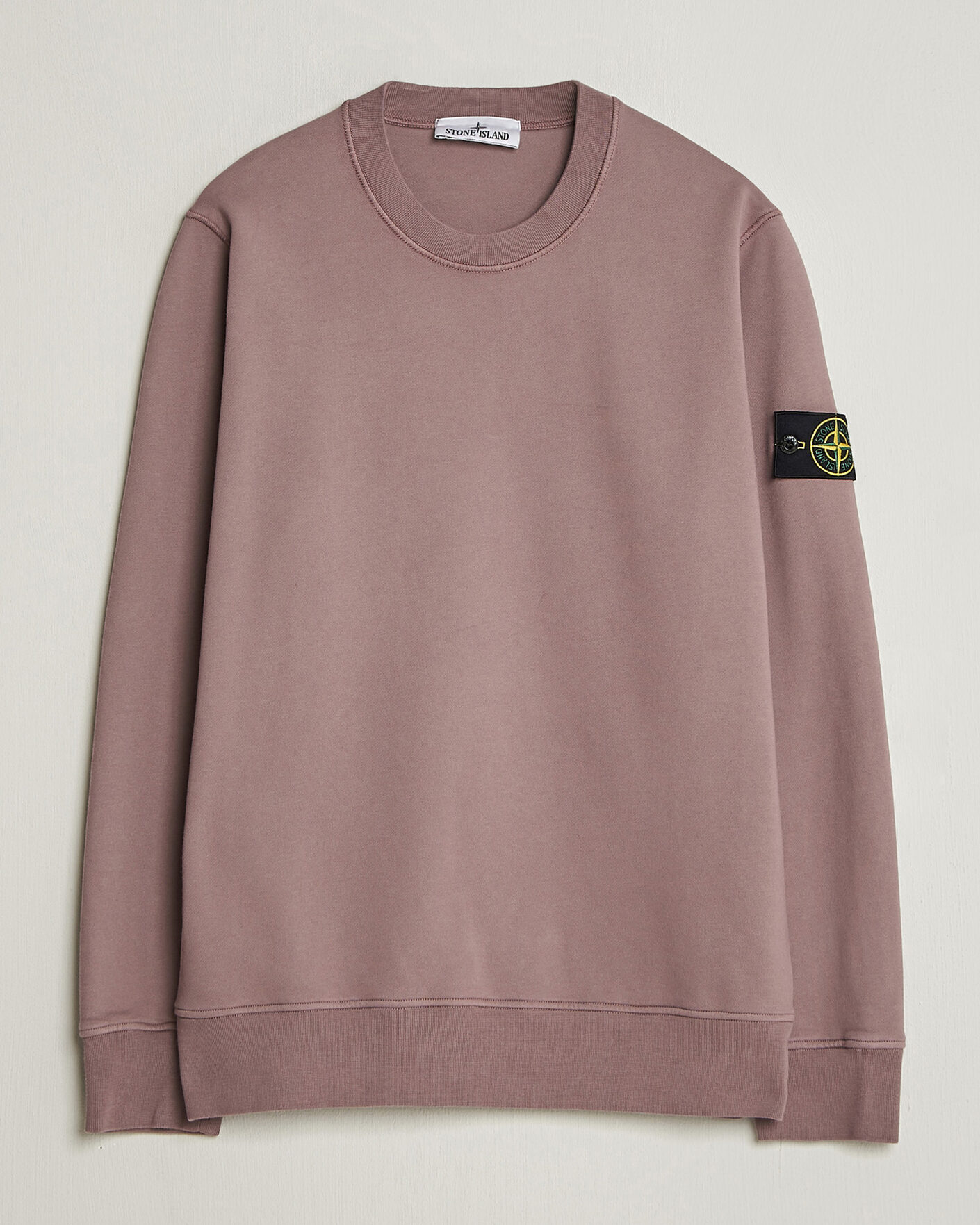 Uomini | Maglieria | Stone Island | Garment Dyed Fleece Sweatshirt Purple Grey