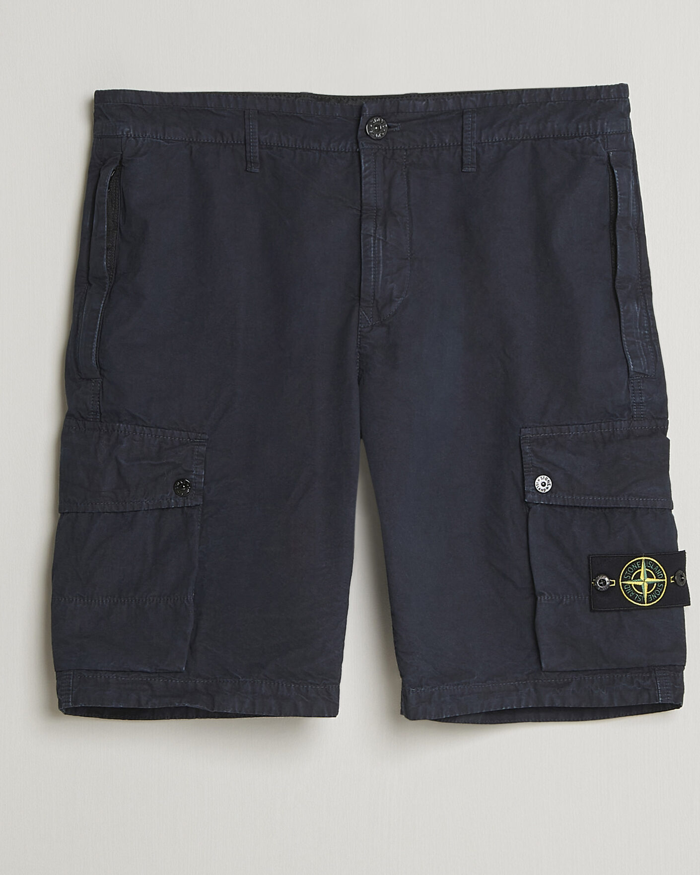 Uomini | Pantaloncini | Stone Island | Brushed Cotton Canvas Cargo Shorts Navy
