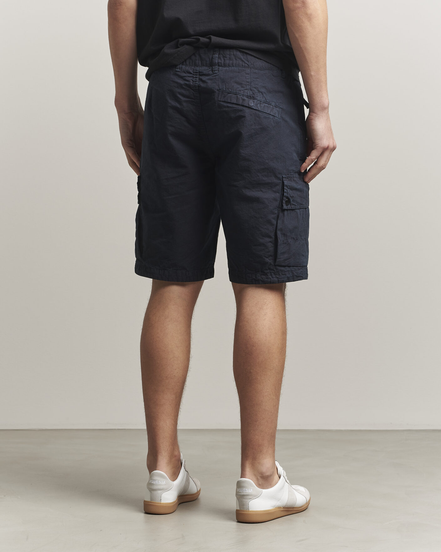Uomini | Pantaloncini | Stone Island | Brushed Cotton Canvas Cargo Shorts Navy