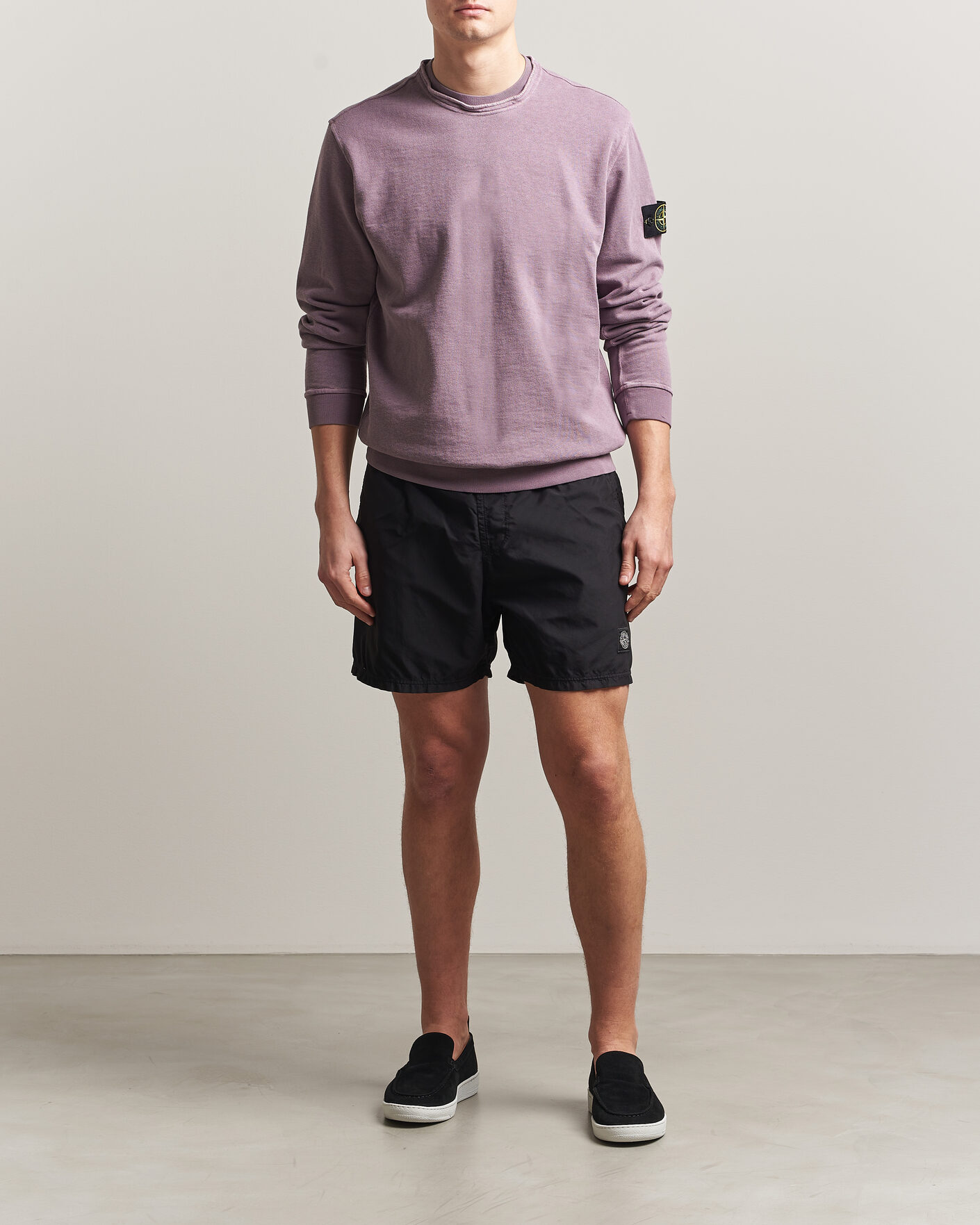 Uomini | Costumi da bagno | Stone Island | Brushed Nylon Swimshorts Black
