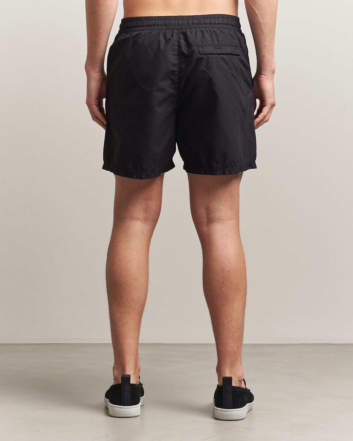 Uomini | Costumi da bagno | Stone Island | Brushed Nylon Swimshorts Black