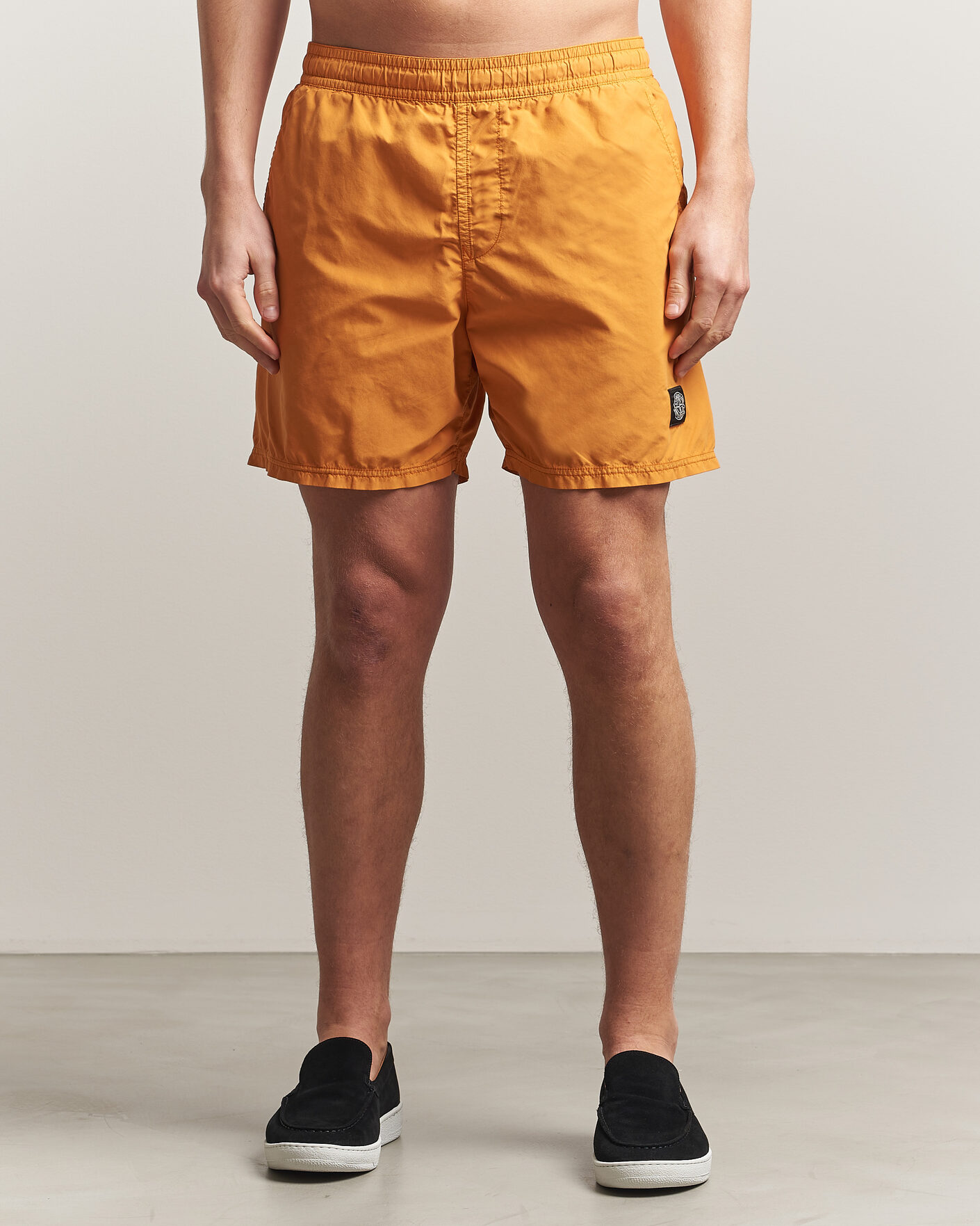Uomini | Costumi da bagno | Stone Island | Brushed Nylon Swimshorts Tangerine
