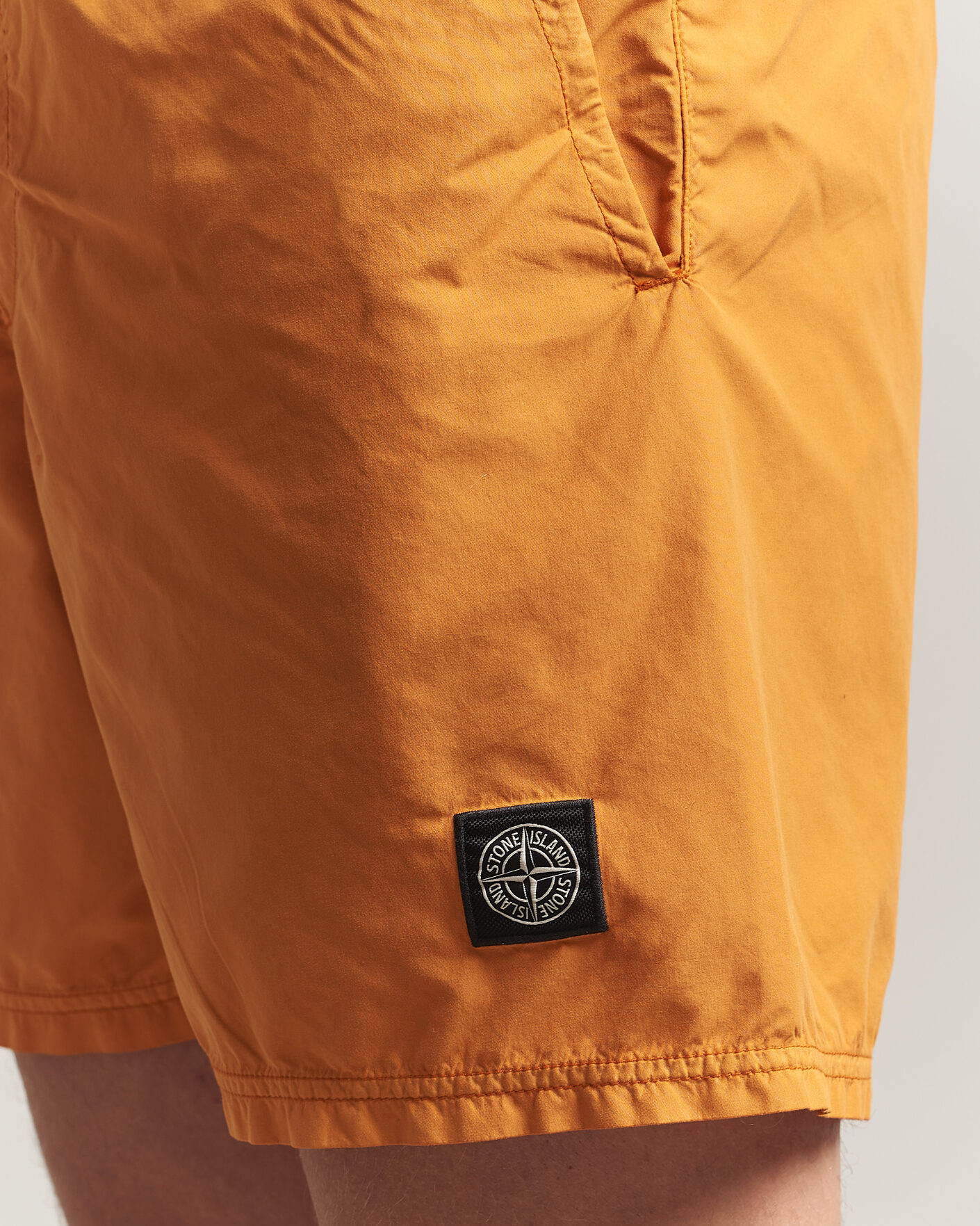 Uomini | Costumi da bagno | Stone Island | Brushed Nylon Swimshorts Tangerine