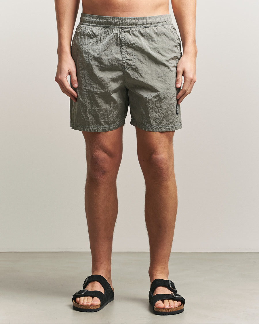 Uomini | Costumi da bagno | Stone Island | Nylon Metal Econyl Swimshorts Pearl Grey