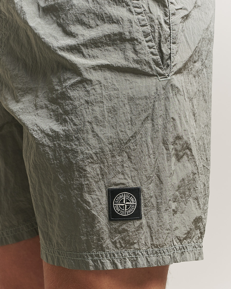 Uomini | Costumi da bagno | Stone Island | Nylon Metal Econyl Swimshorts Pearl Grey