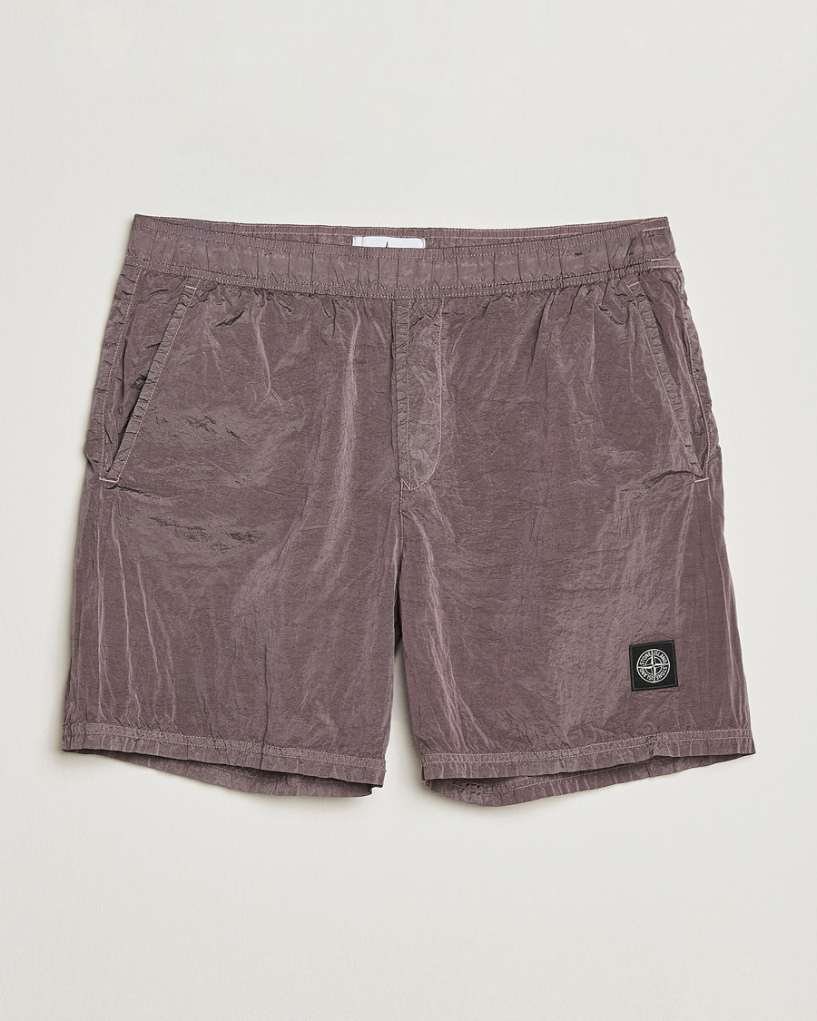 Uomini | Costumi da bagno | Stone Island | Nylon Metal Econyl Swimshorts Purple Grey