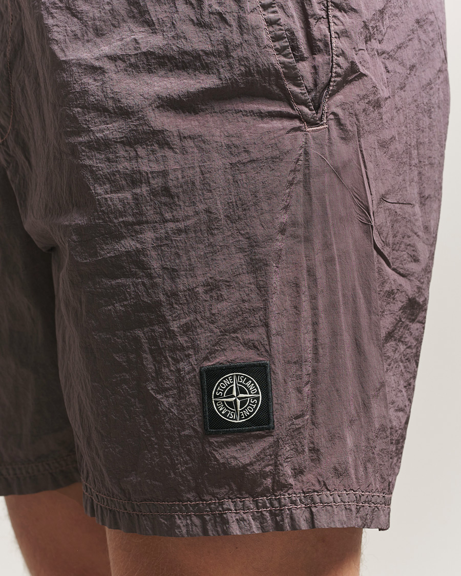 Uomini | Costumi da bagno | Stone Island | Nylon Metal Econyl Swimshorts Purple Grey
