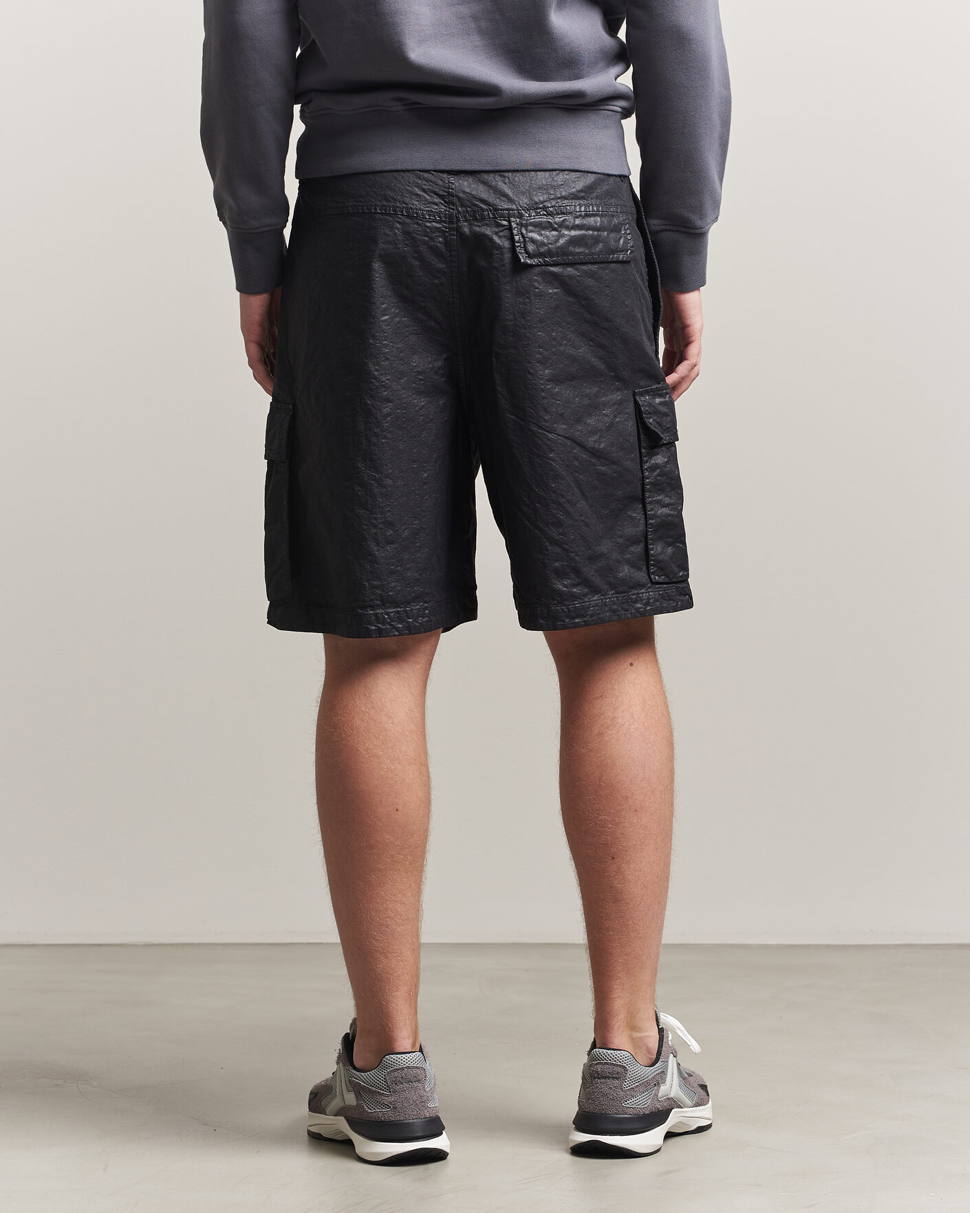 Uomini | Pantaloncini | Stone Island | Nylon Panama Cargo Shorts Black