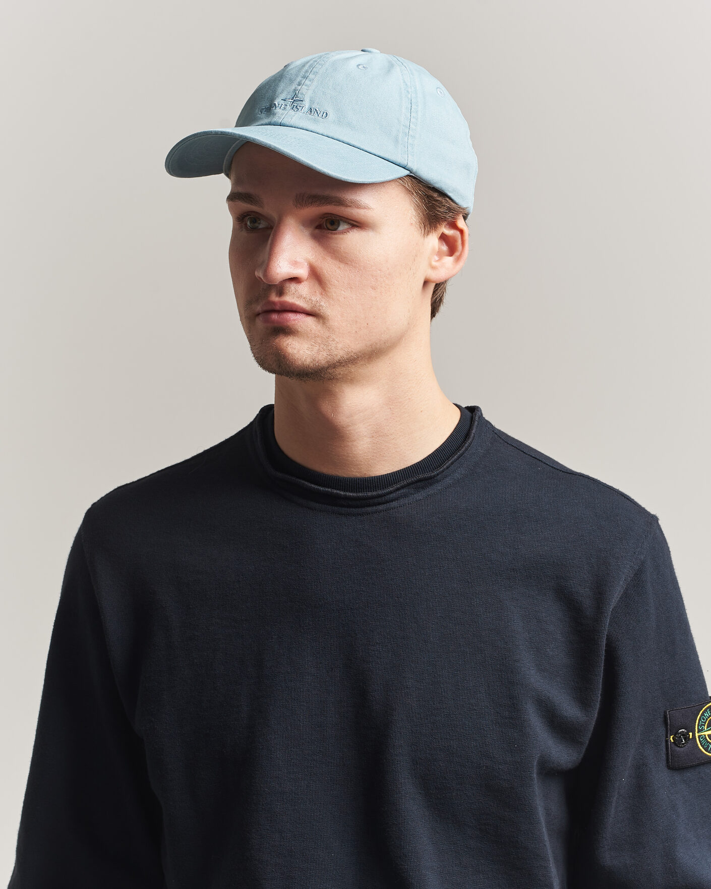 Uomini | Cappelli & Berretti | Stone Island | Cotton Gabardine Cap Dusty Blue
