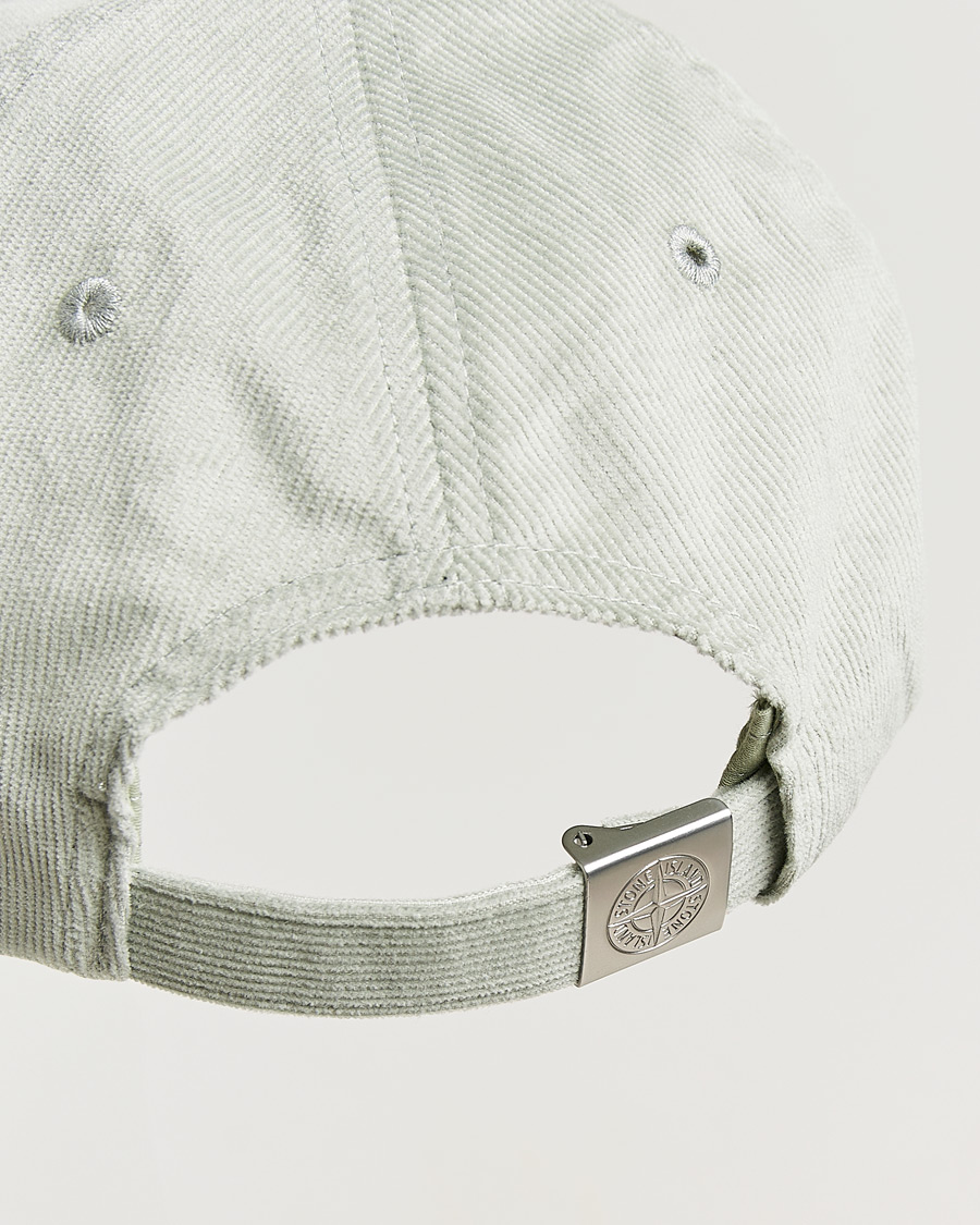 Uomini | Cappelli & Berretti | Stone Island | Micro Cord Cotton Cap Sage