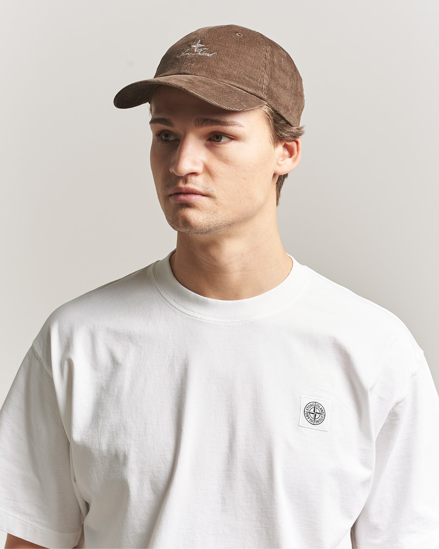 Uomini | Cappelli & Berretti | Stone Island | Micro Cord Cotton Cap Umber