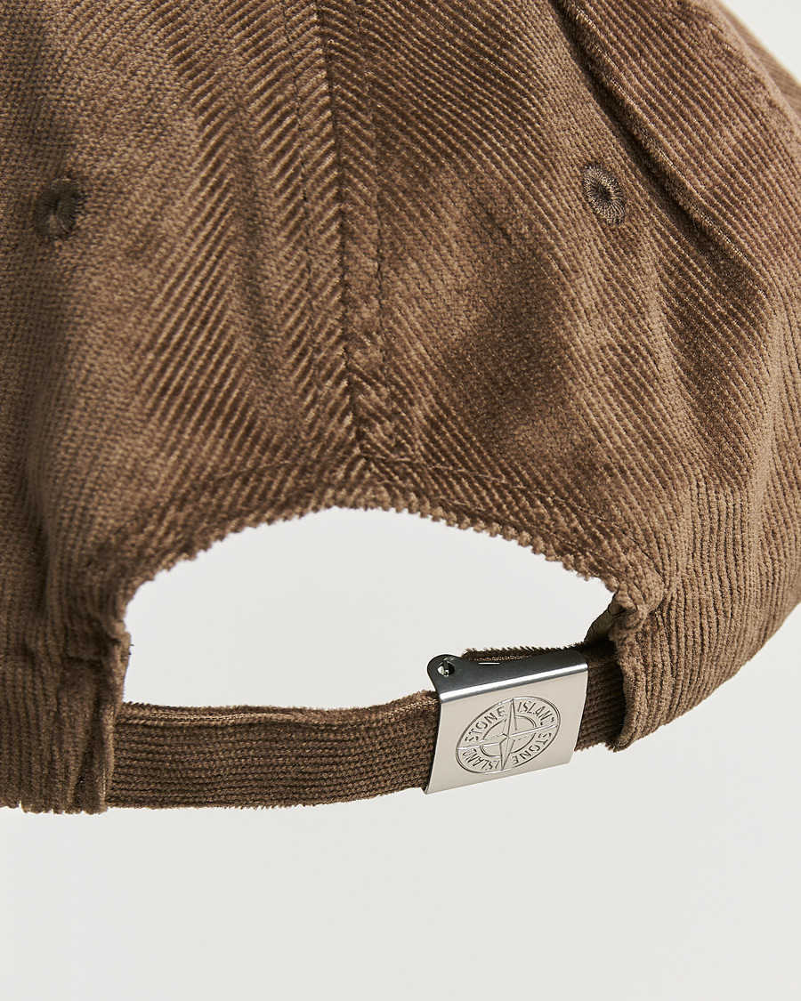 Uomini | Cappelli & Berretti | Stone Island | Micro Cord Cotton Cap Umber