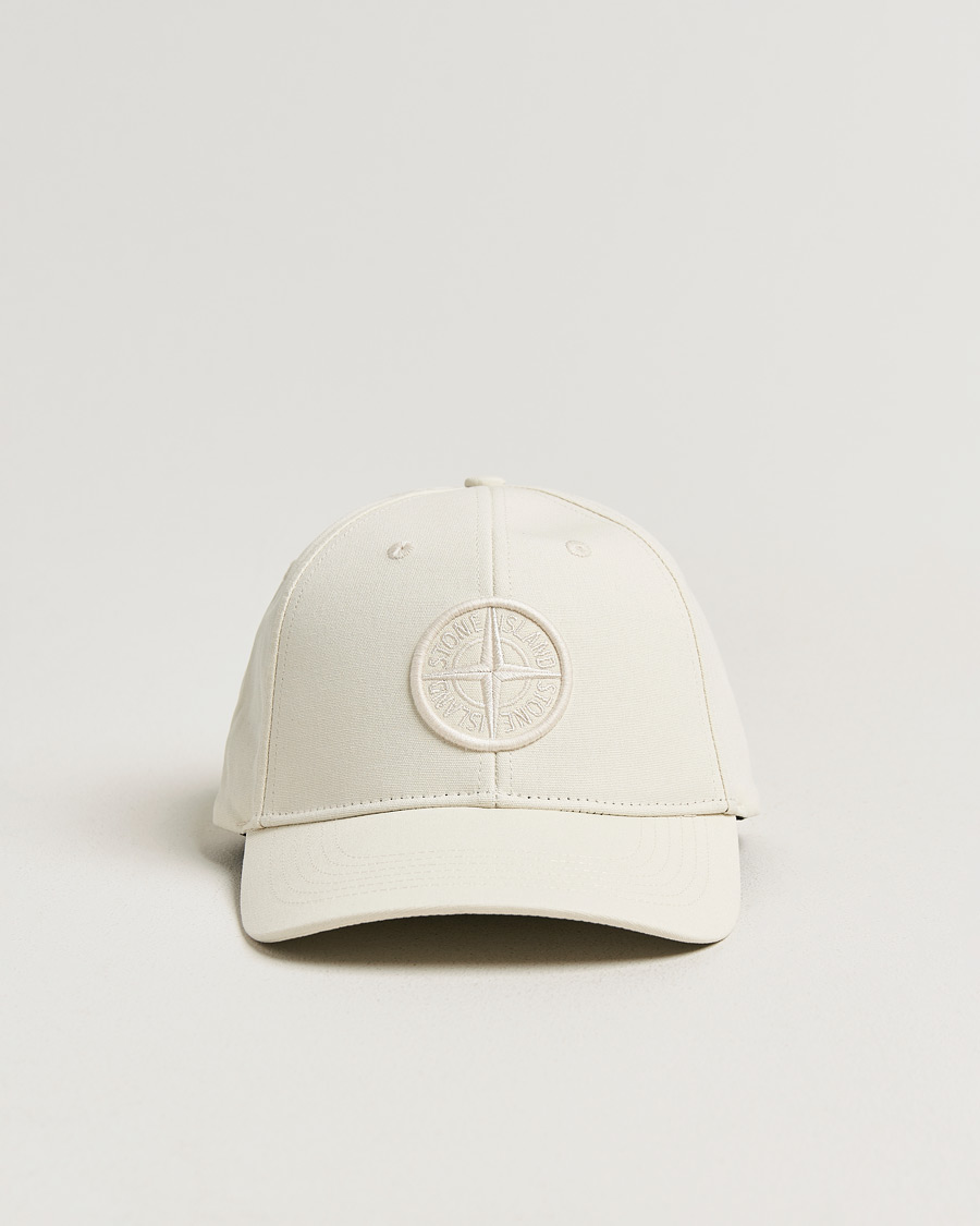 Uomini | Cappelli & Berretti | Stone Island | Classic Cotton Logo Cap Ivory