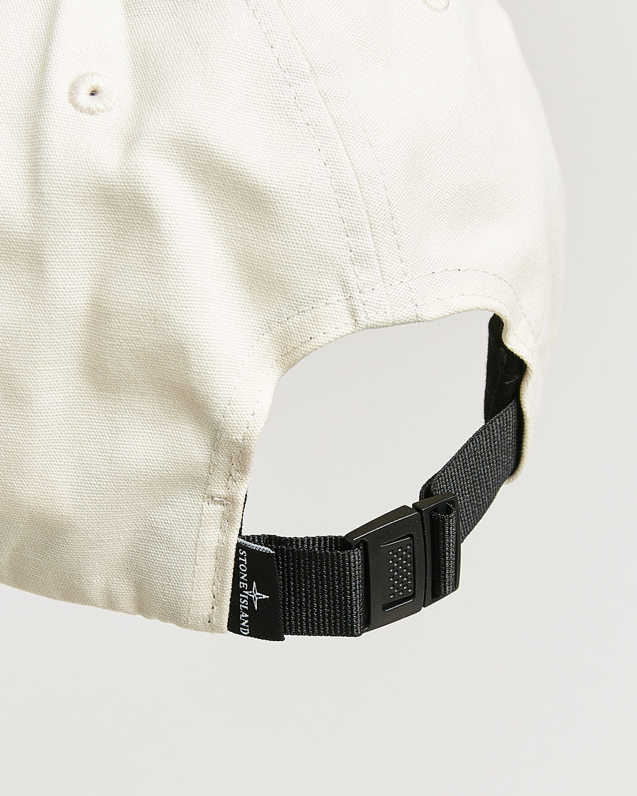 Uomini | Cappelli & Berretti | Stone Island | Classic Cotton Logo Cap Ivory