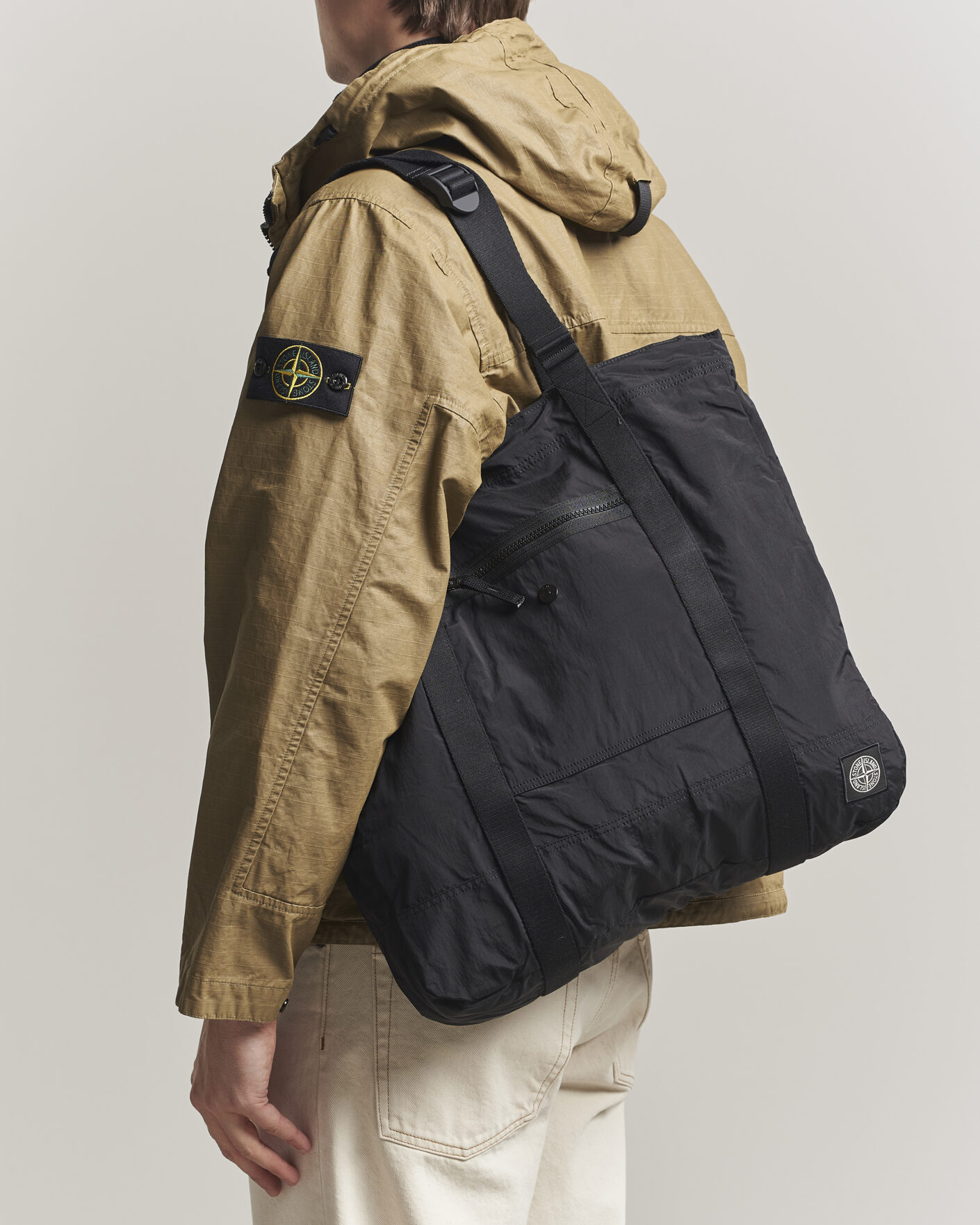 Uomini | Borse | Stone Island | Nylon Tote Bag Black