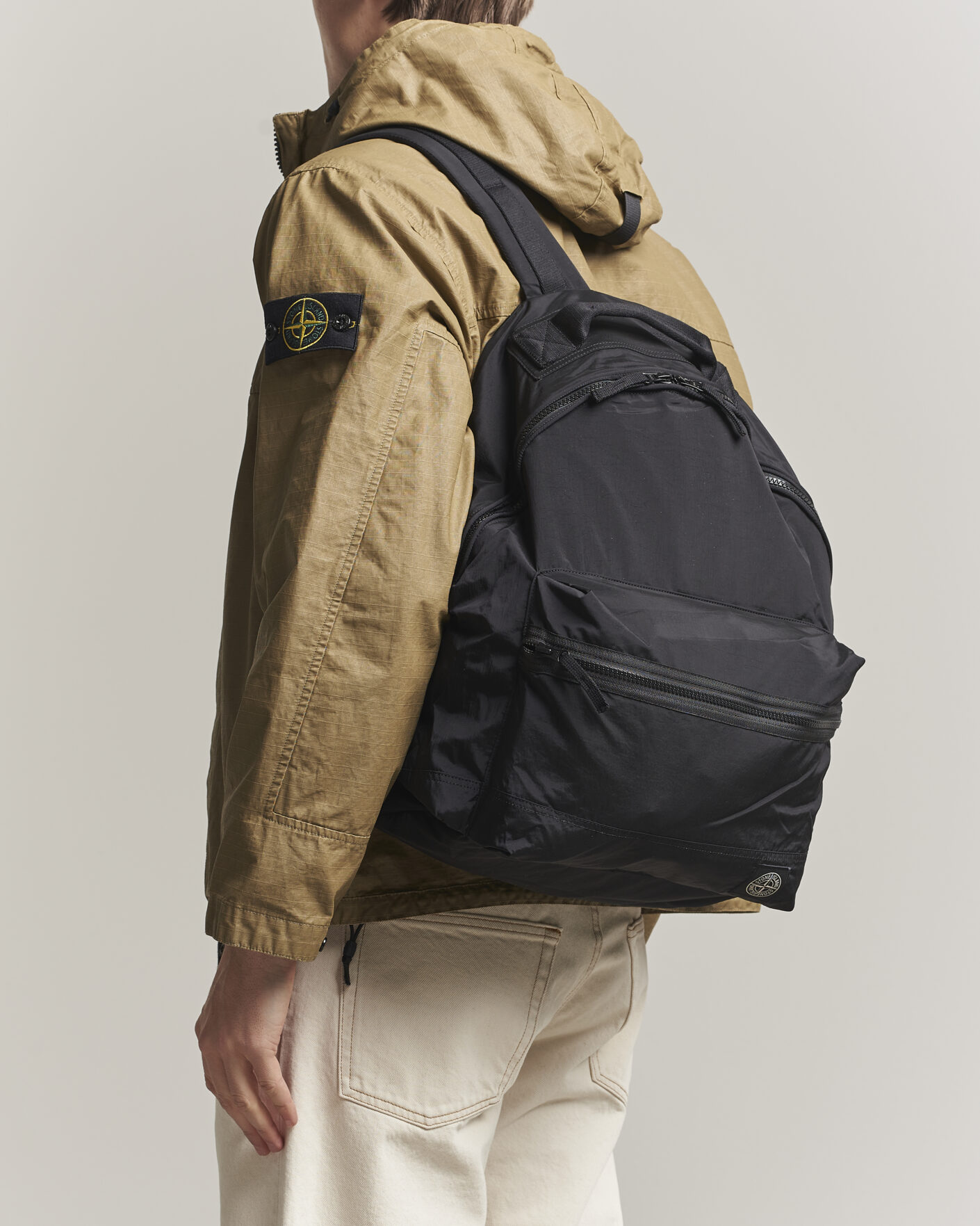 Uomini | Borse | Stone Island | Nylon Metal Backpack Black