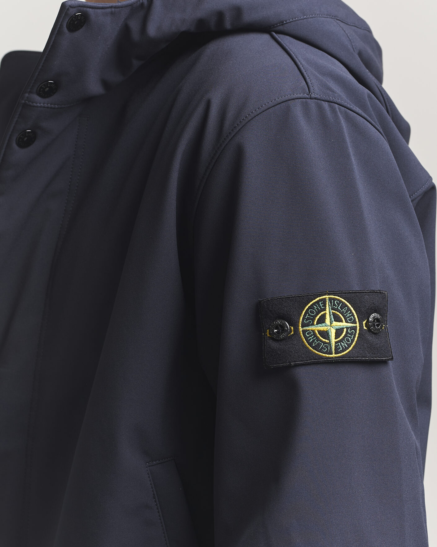 Uomini | Giacche | Stone Island | Soft Shell Hooded Jacket Navy