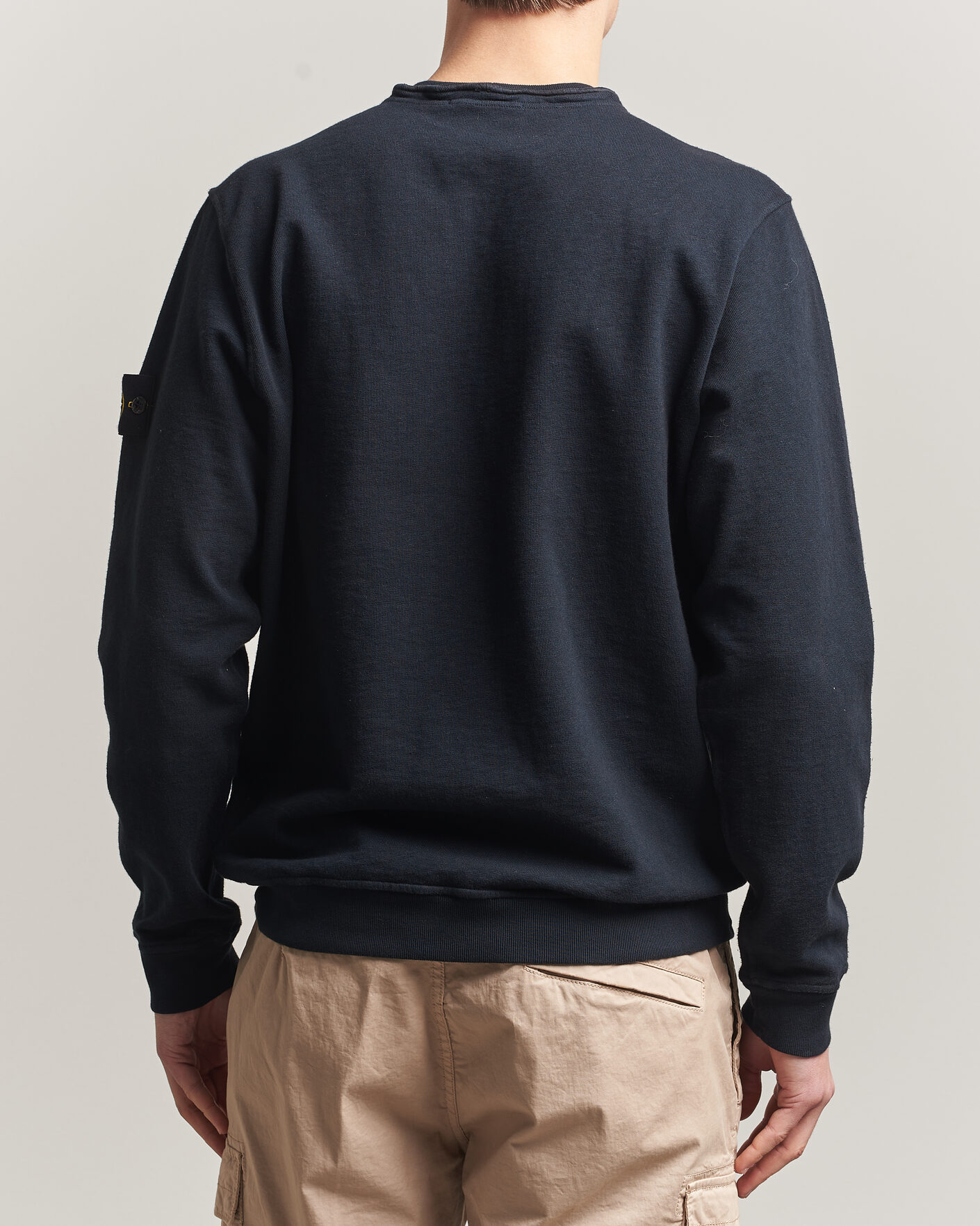 Uomini | Maglieria | Stone Island | Old Dyed Cotton Sweatshirt Navy