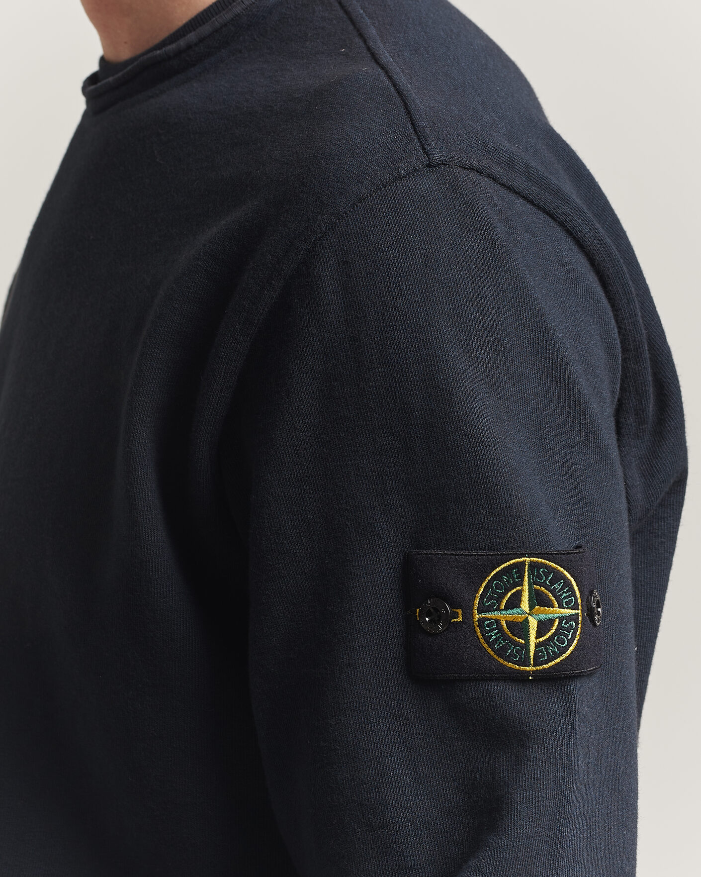 Uomini | Maglieria | Stone Island | Old Dyed Cotton Sweatshirt Navy